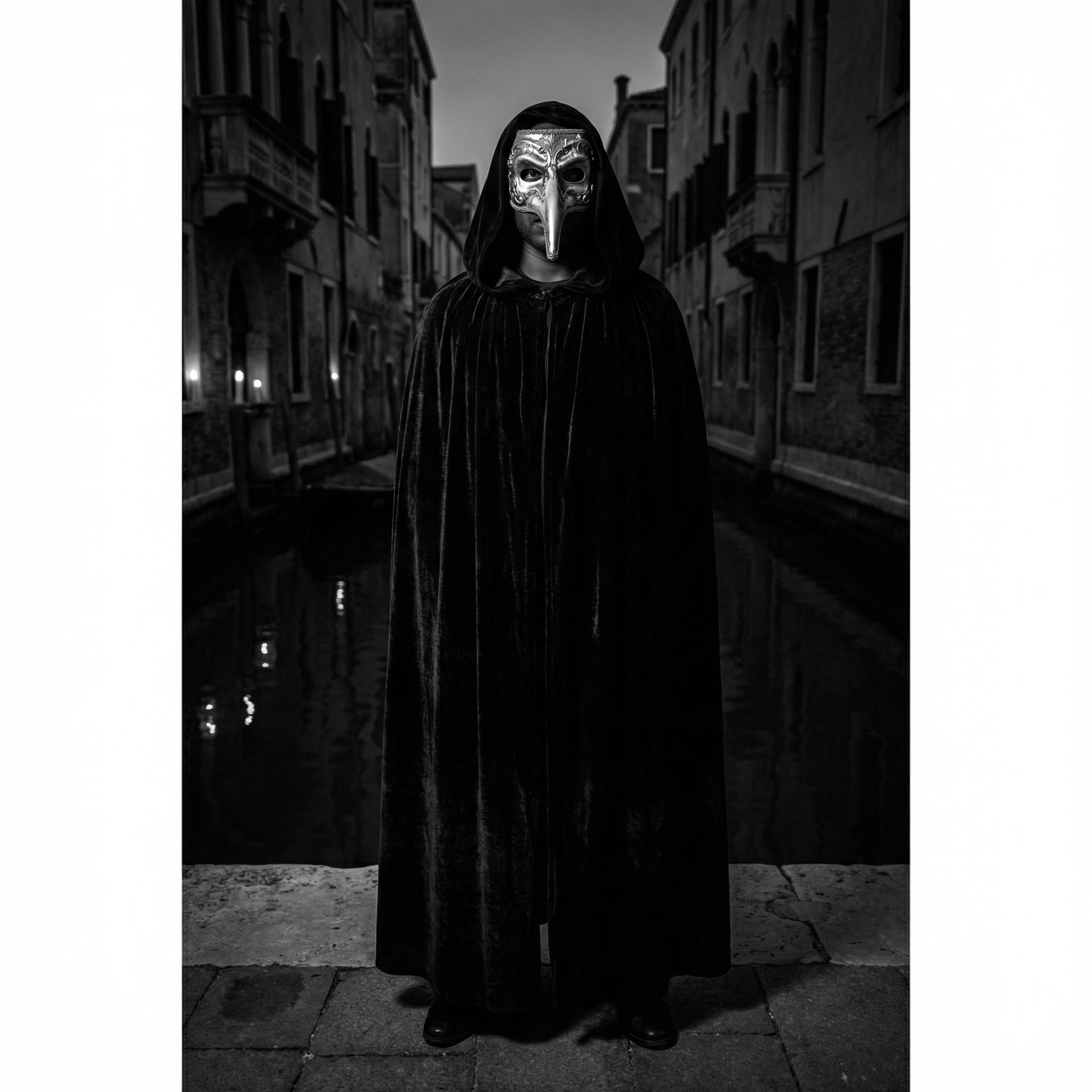 Гость на балу в стиле «Венецианский Нуар» — Nano Banana Pro промт