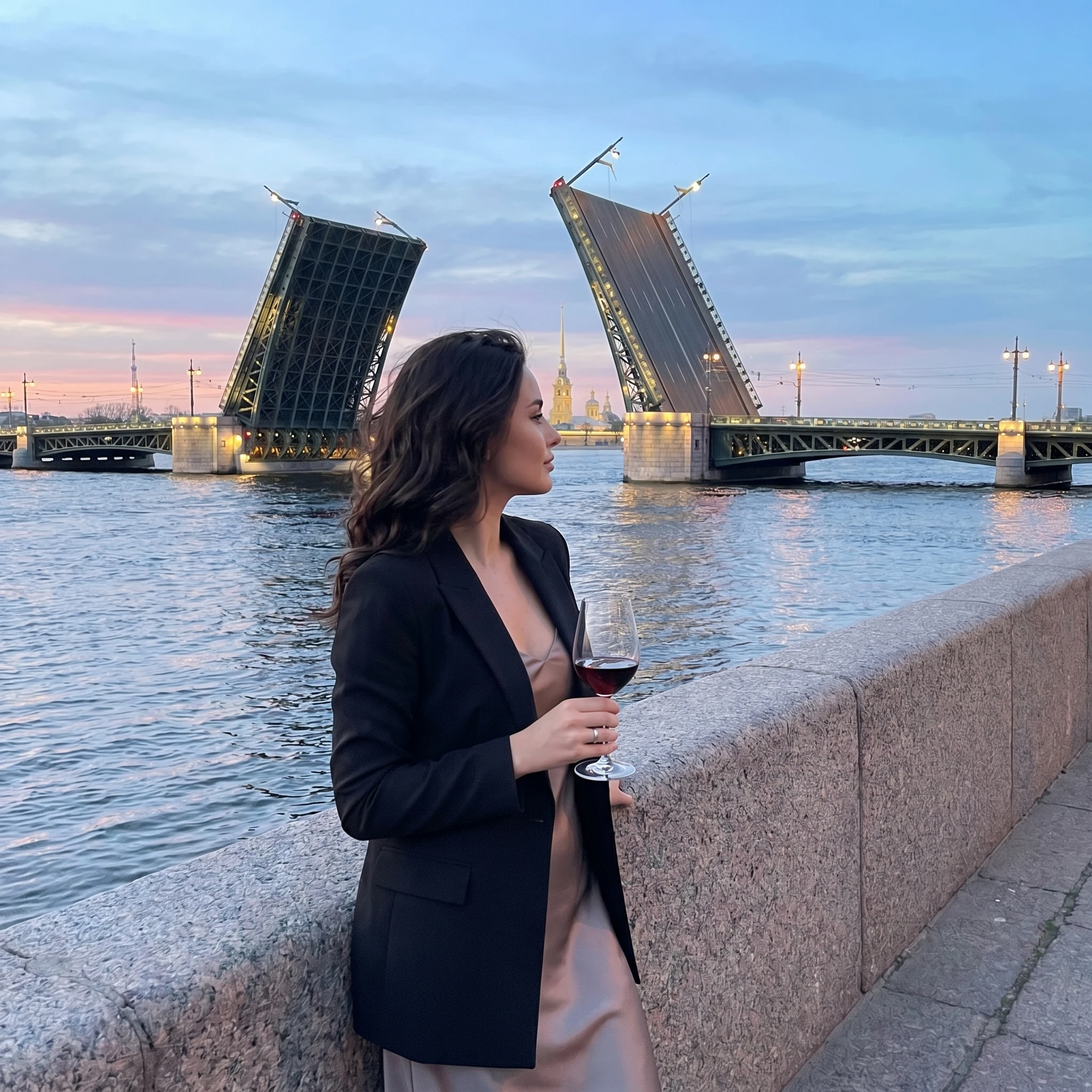 Гость на Белых ночах в Санкт-Петербурге — Nano Banana Pro промт