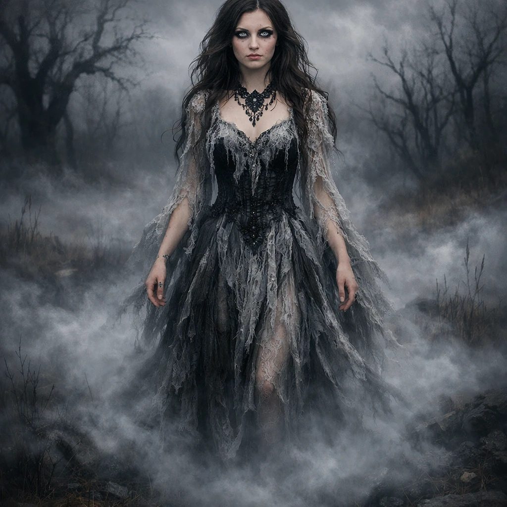 Готическое создание из тумана — GPT Image 1.5 промт