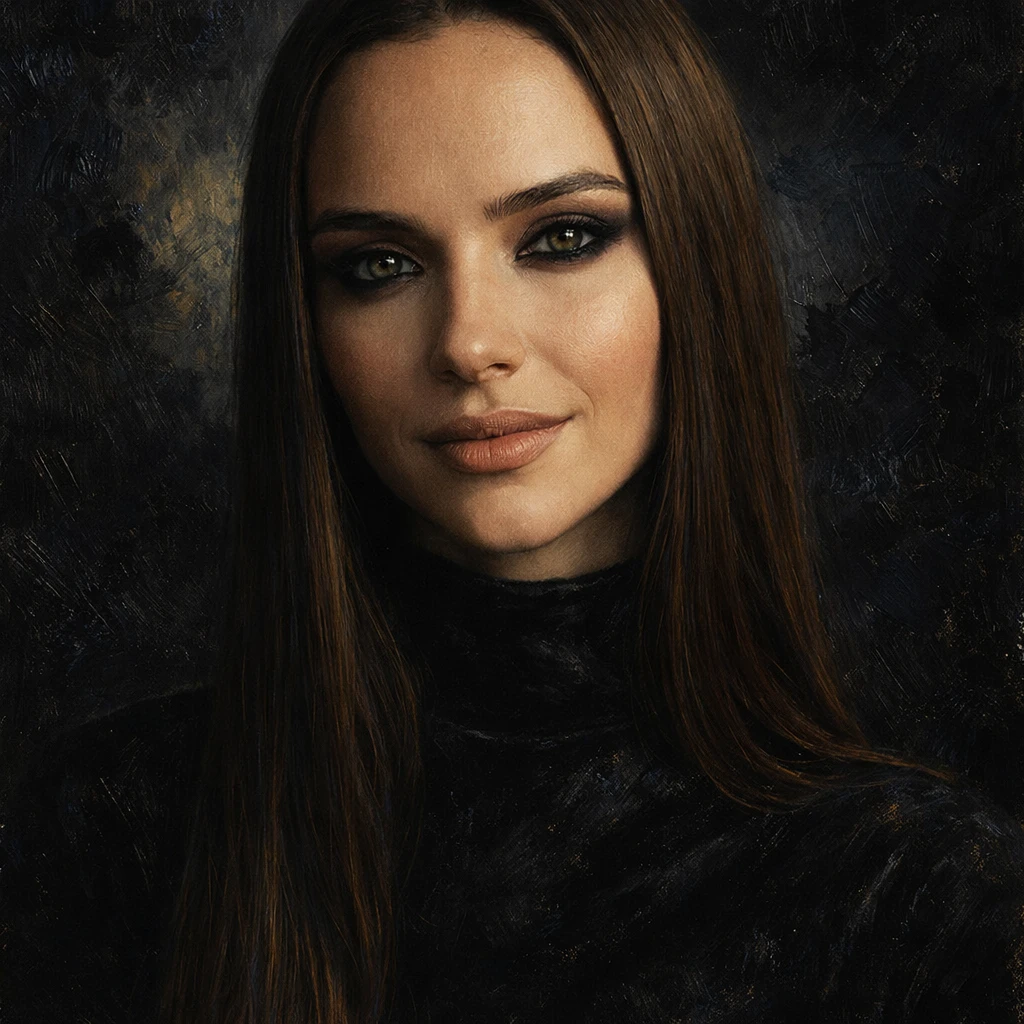 Графический Нуар в Масле — GPT Image 1.5 промт