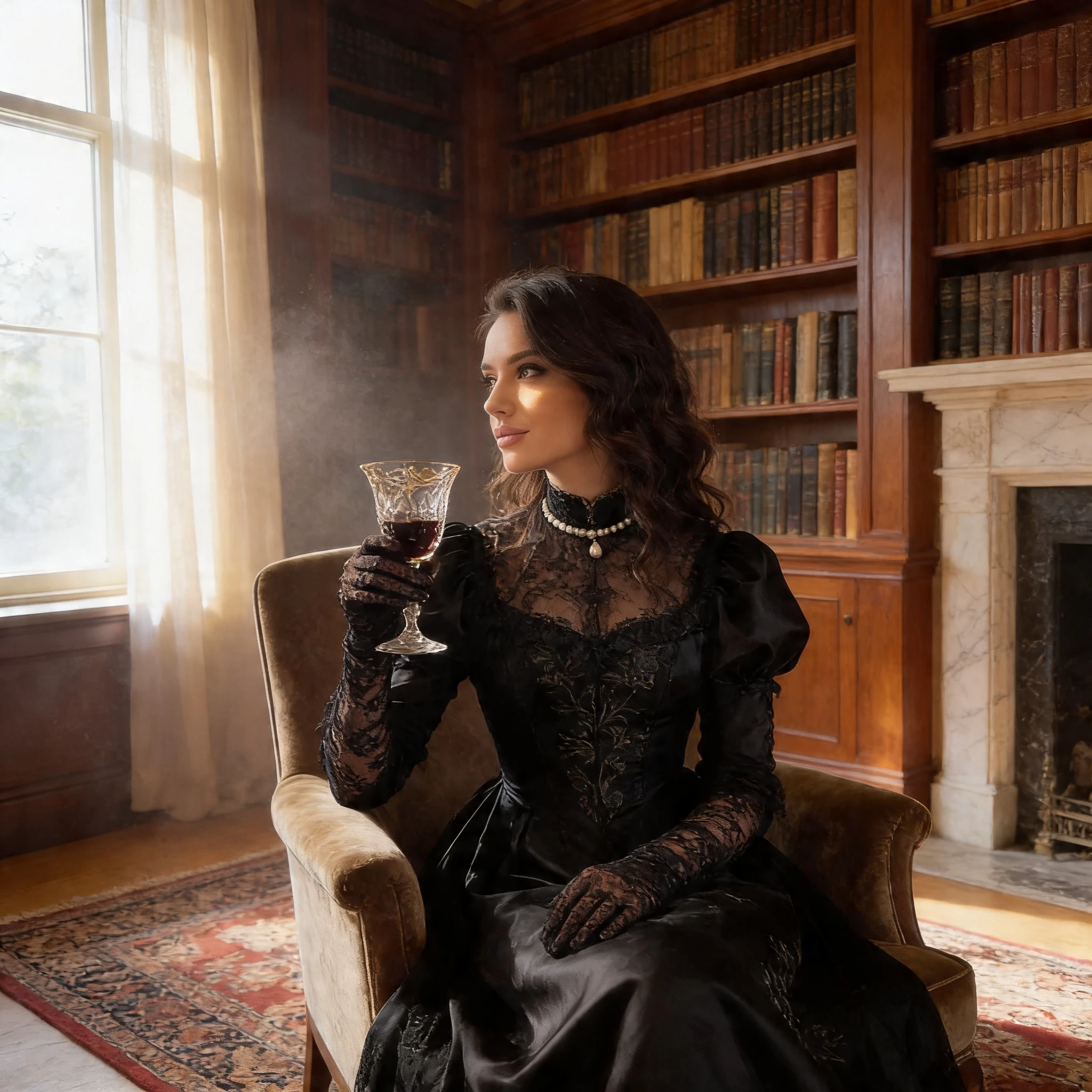 Графиня Серебряного века — Seedream 4.5 промт