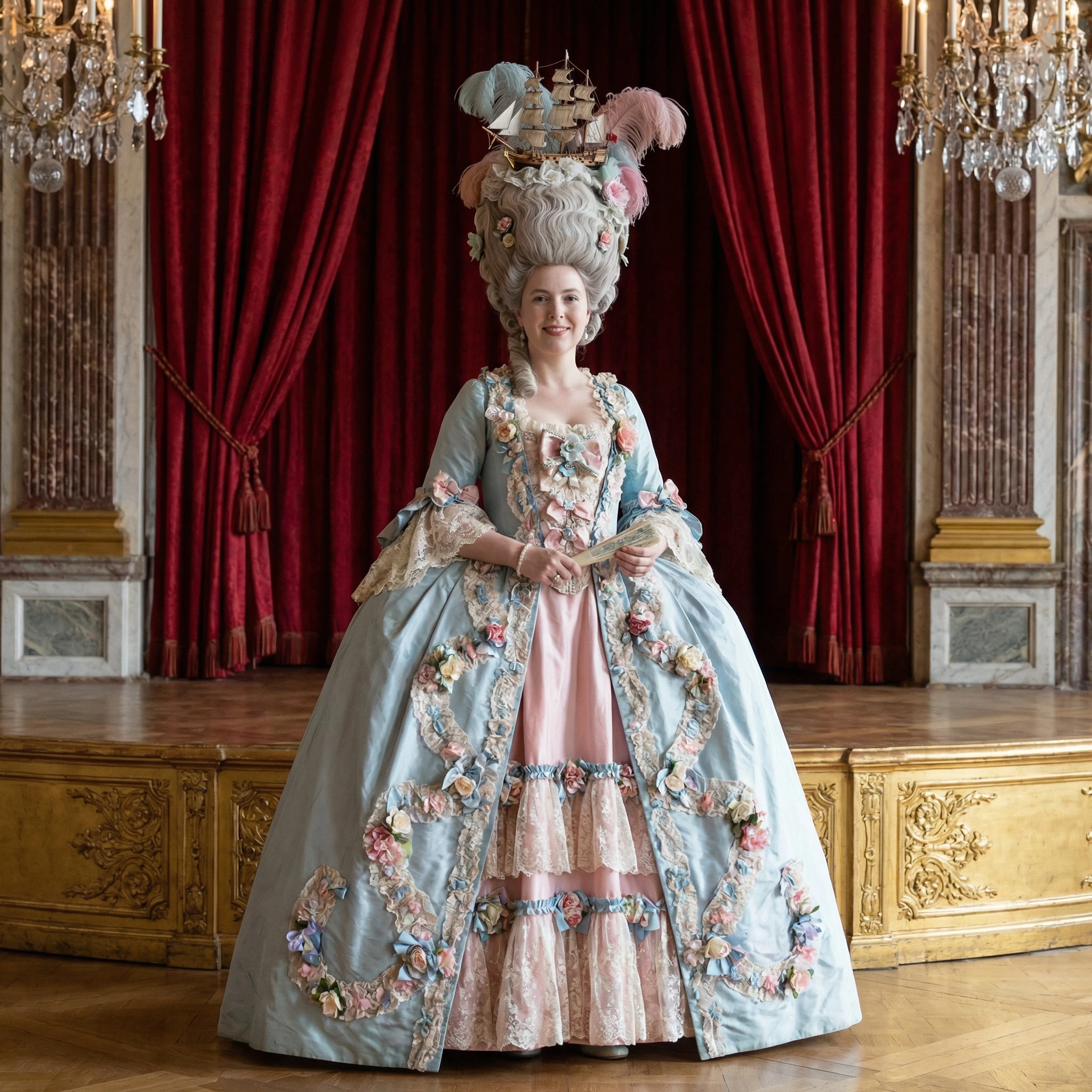 Гранд-опера в стиле Марии Антуанетты — Nano Banana Pro промт