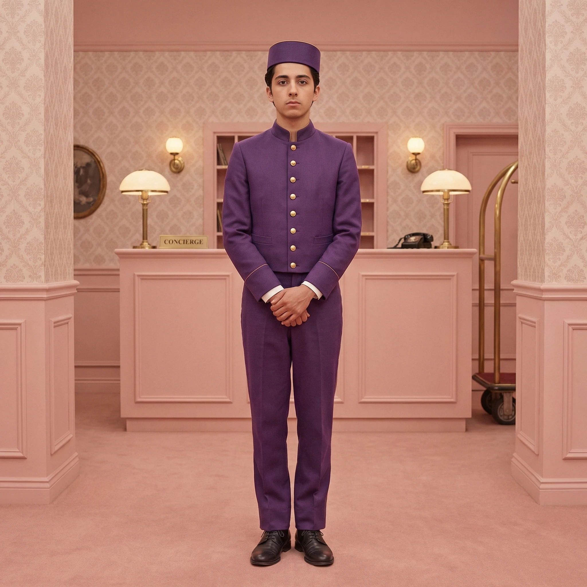 Гранд-отель «Будапешт»: Консьерж — Nano Banana Pro промт