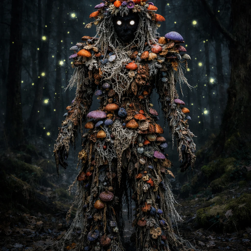 Грибной лесной дух (Dark Fantasy) — GPT Image 1.5 промт