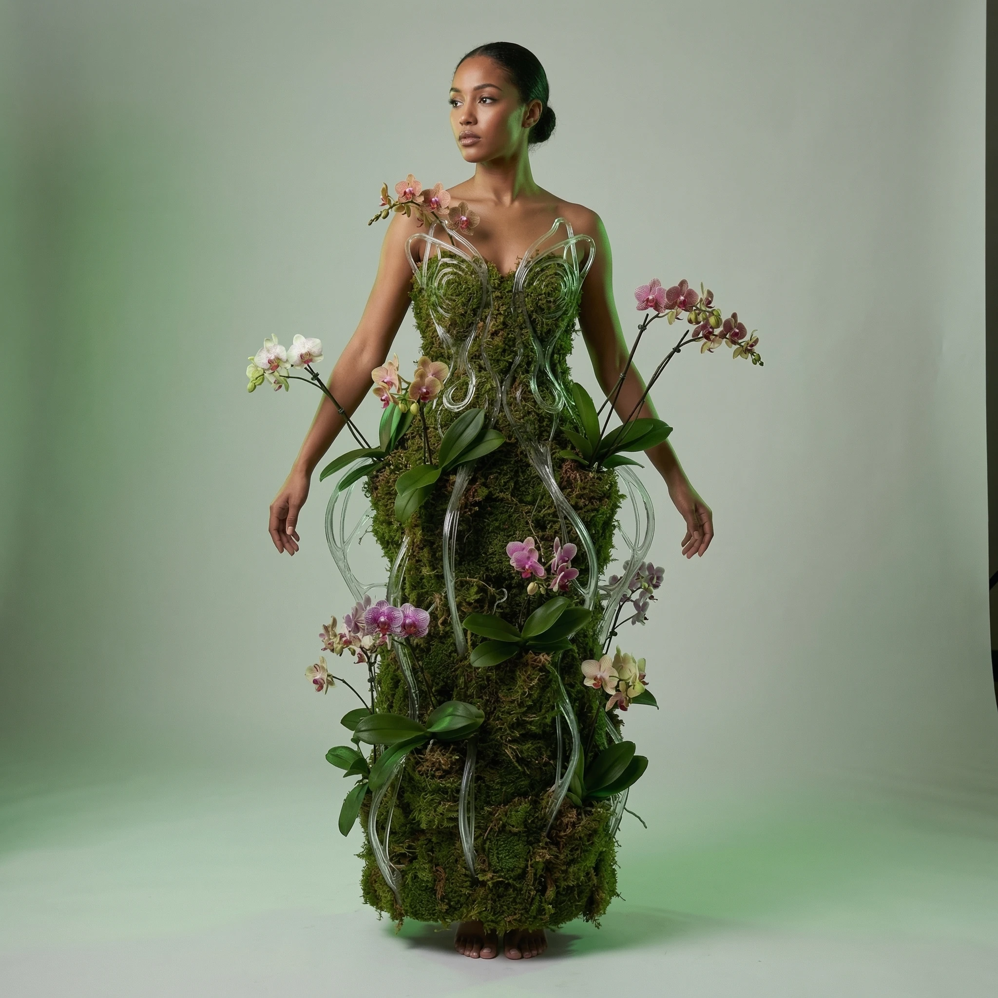 Икона моды в стиле «Био-дизайн» — Nano Banana Pro промт