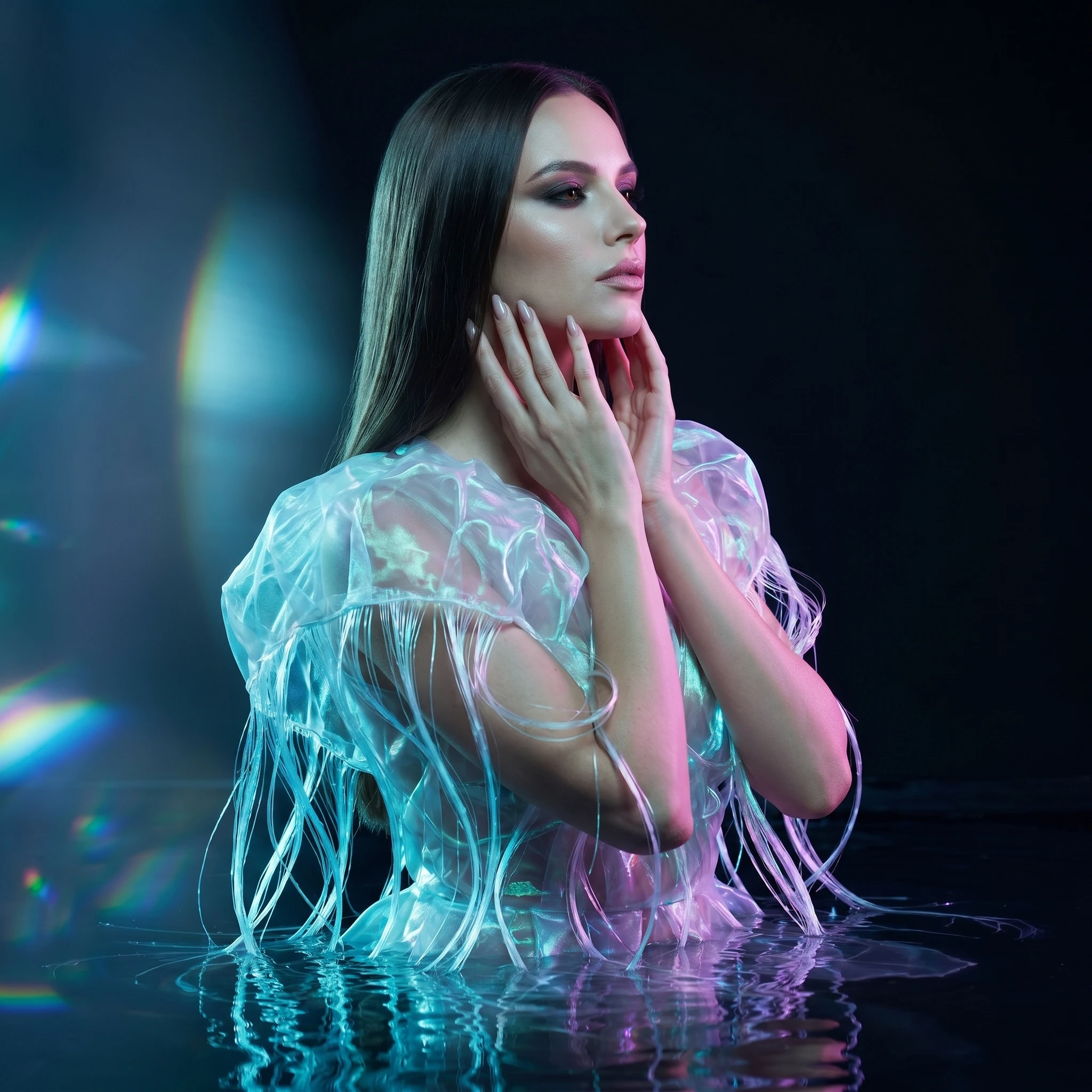 Иридиевая Медуза: Тренд — Nano Banana Pro промт