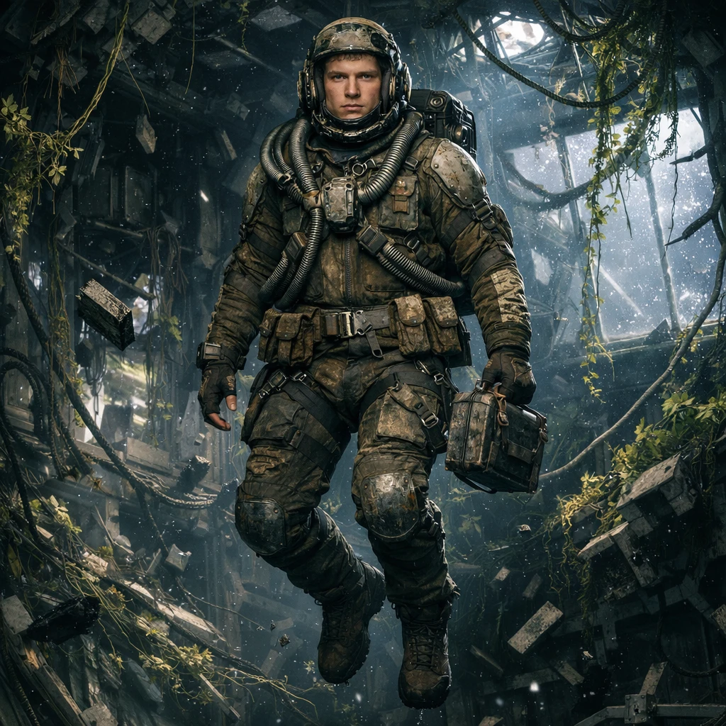 Исследователь заброшенного космоса — GPT Image 1.5 промт