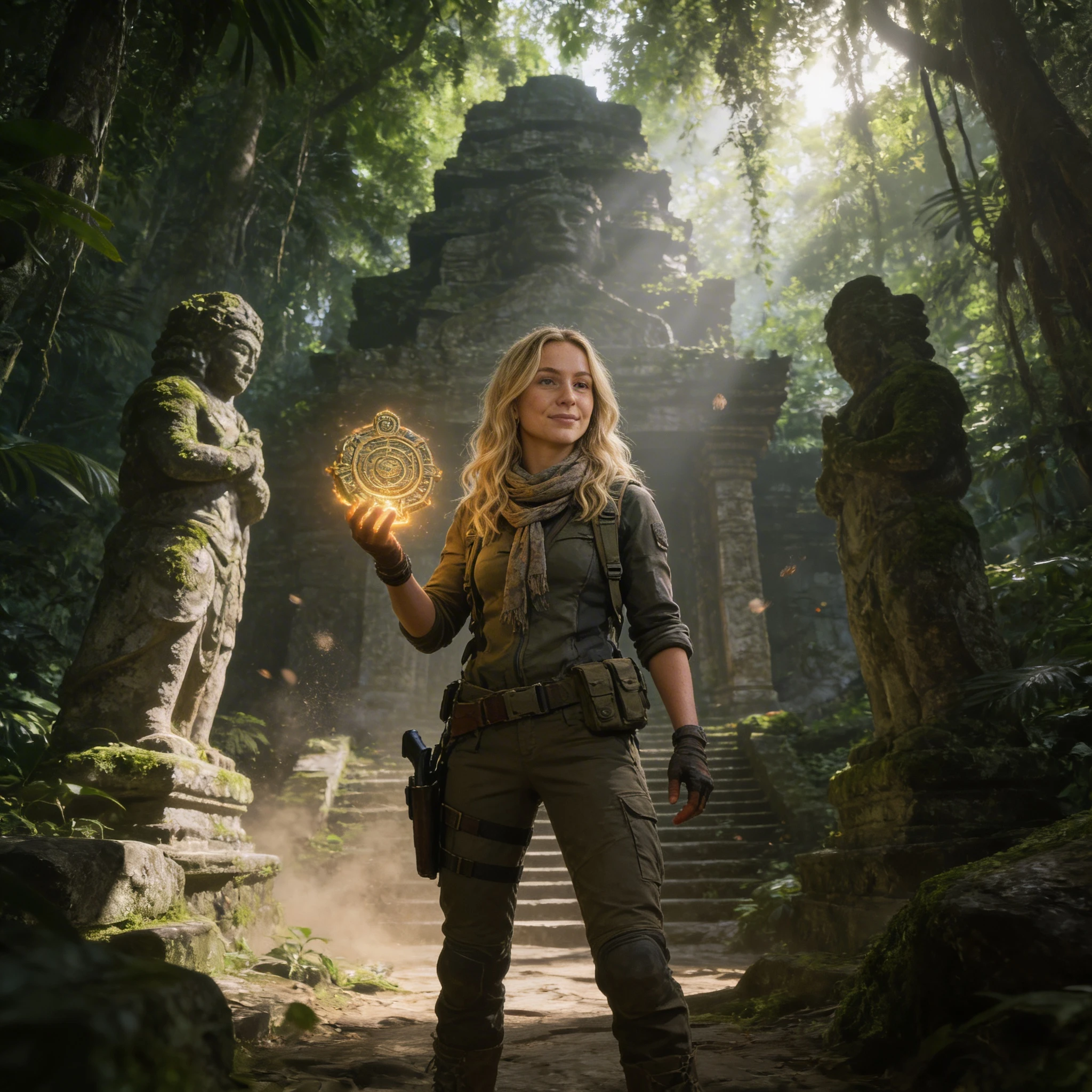 Исследовательница древних руин — Seedream 4.5 промт