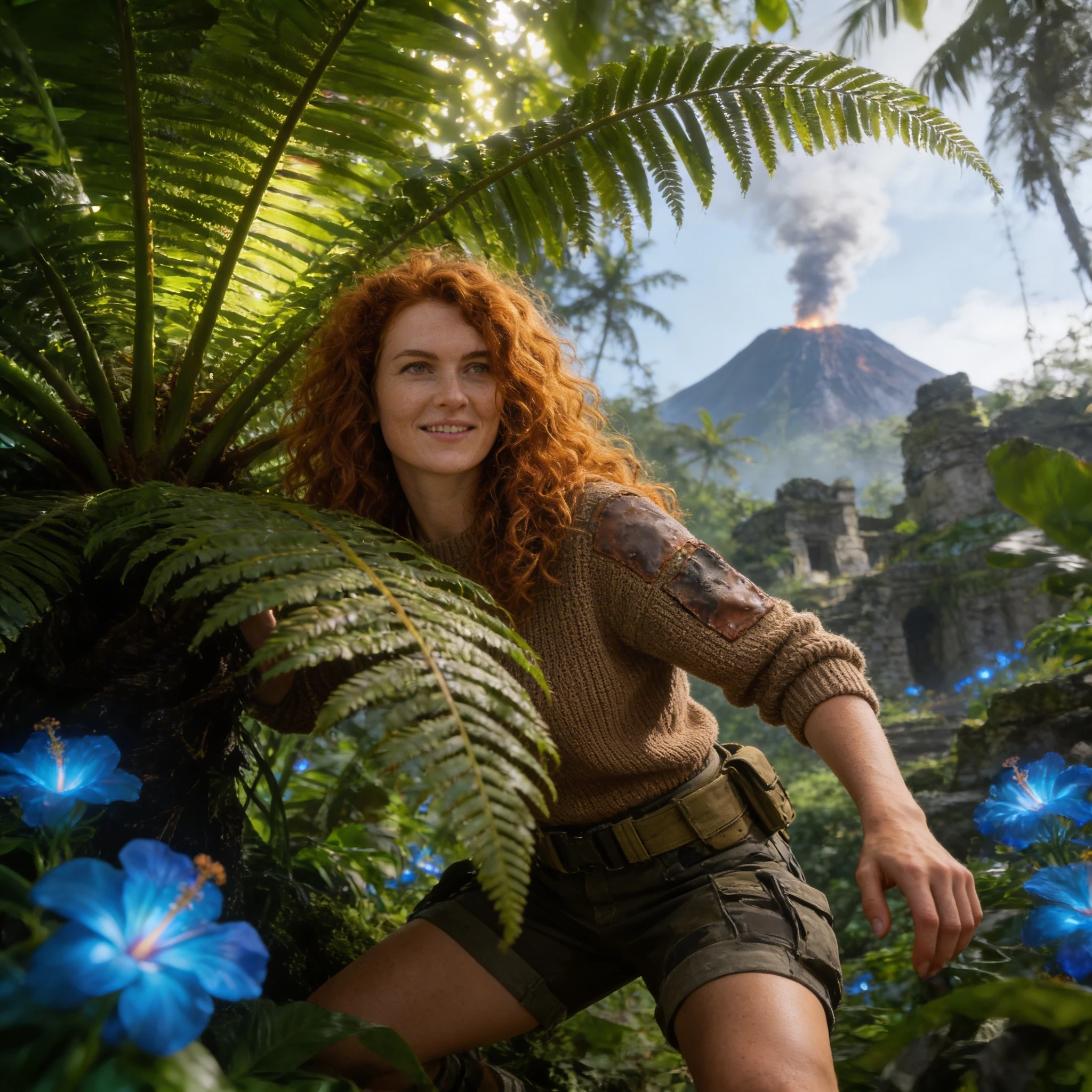 Исследовательница затерянного острова — Seedream 4.5 промт