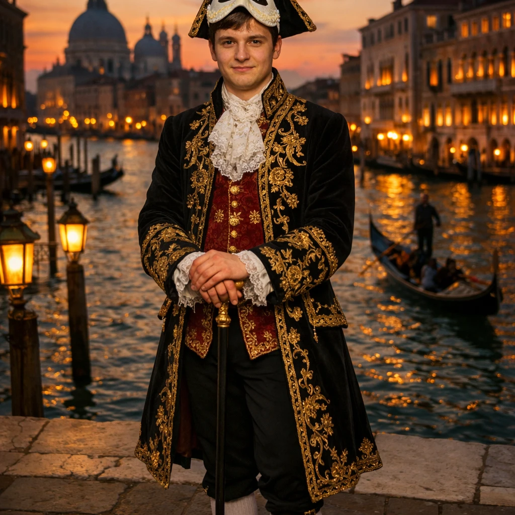 Карнавал в Венеции XVIII века — GPT Image 1.5 промт