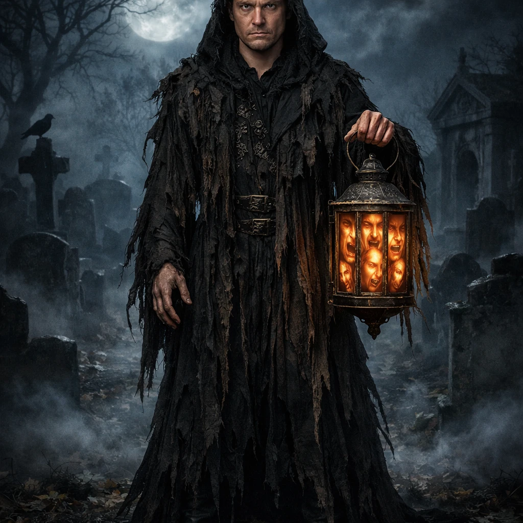 Хоррор: Коллекционер душ в тумане — GPT Image 1.5 промт