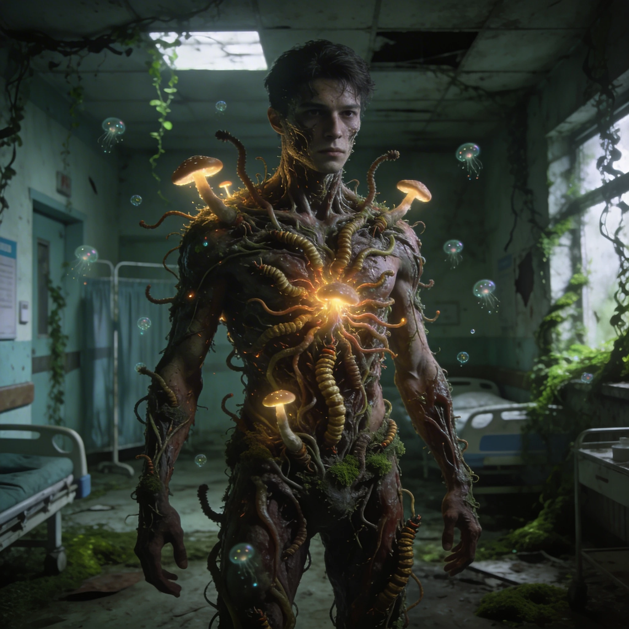 Хоррор: Паразитический грибной вирус — Seedream 4.5 промт