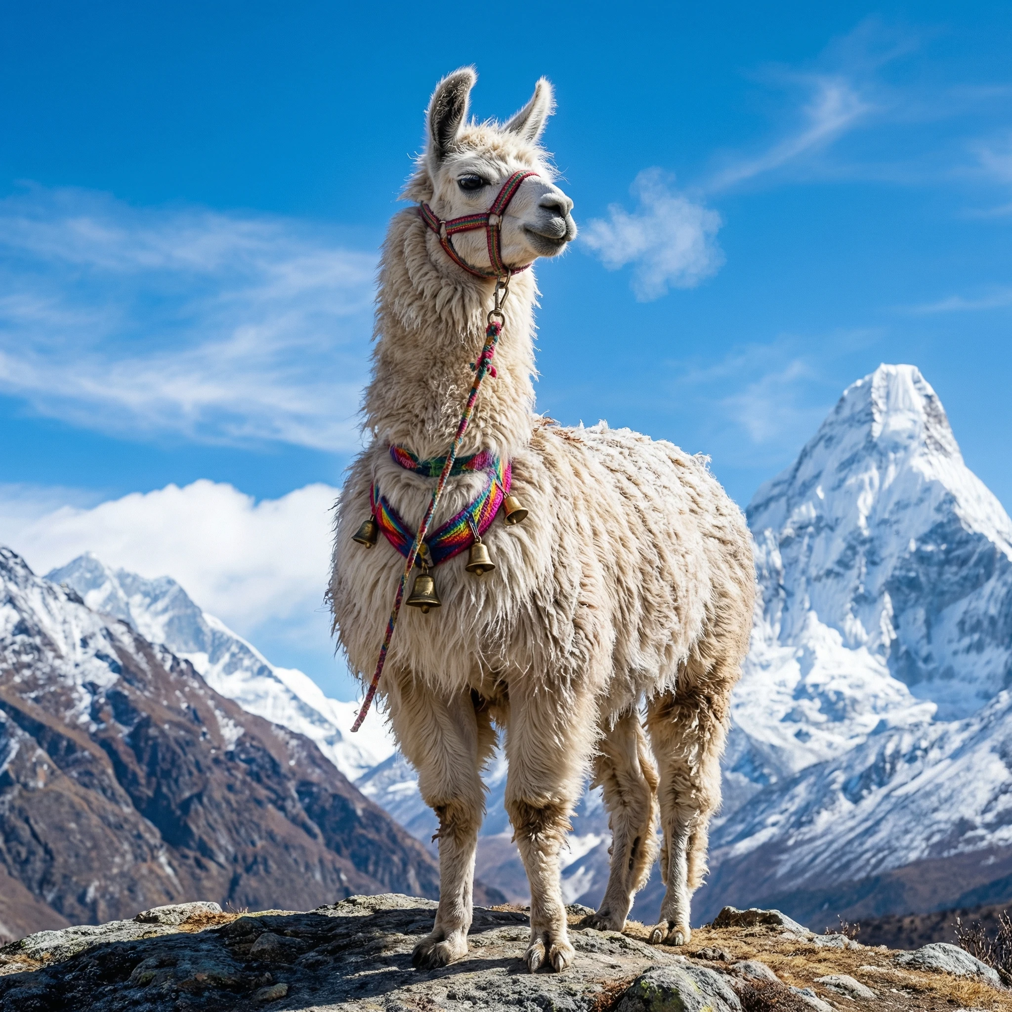 Хозяин ледяной фермы: Лама — Nano Banana Pro промт