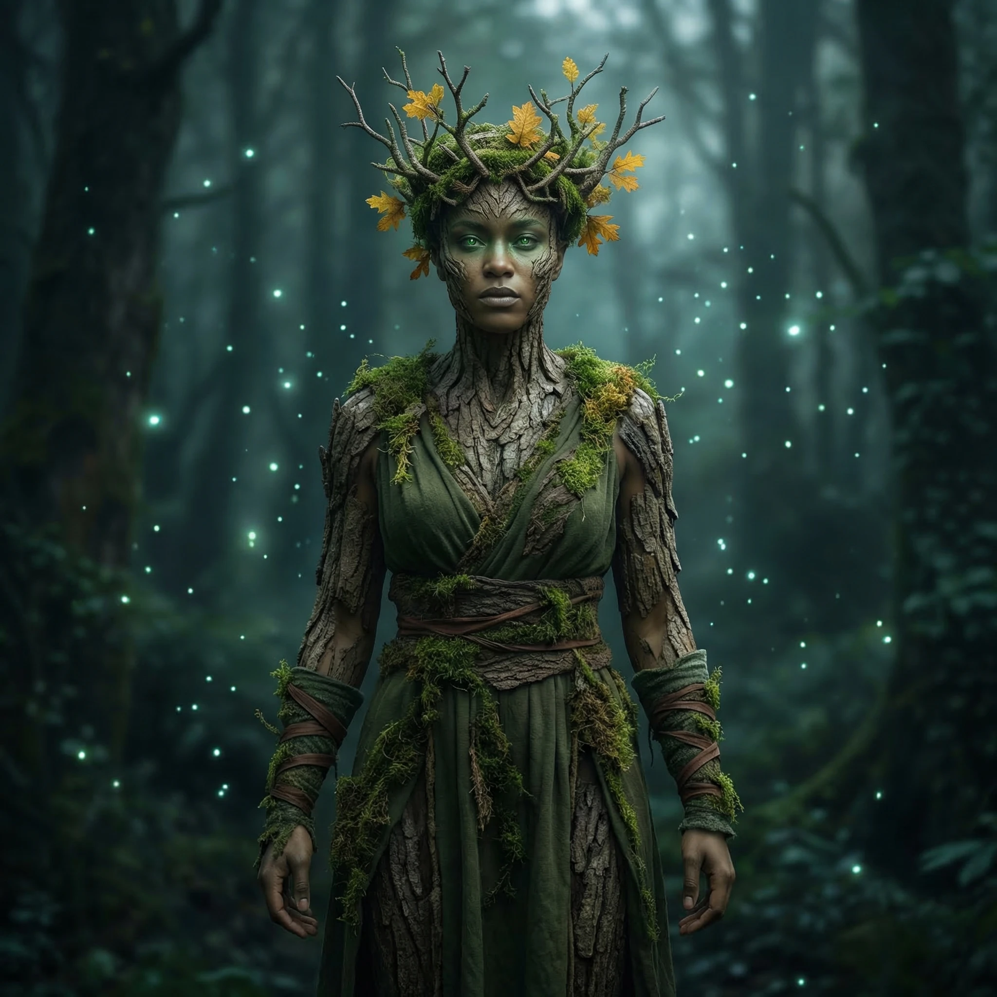 Хозяин Леса в стиле темного фэнтези — Nano Banana Pro промт