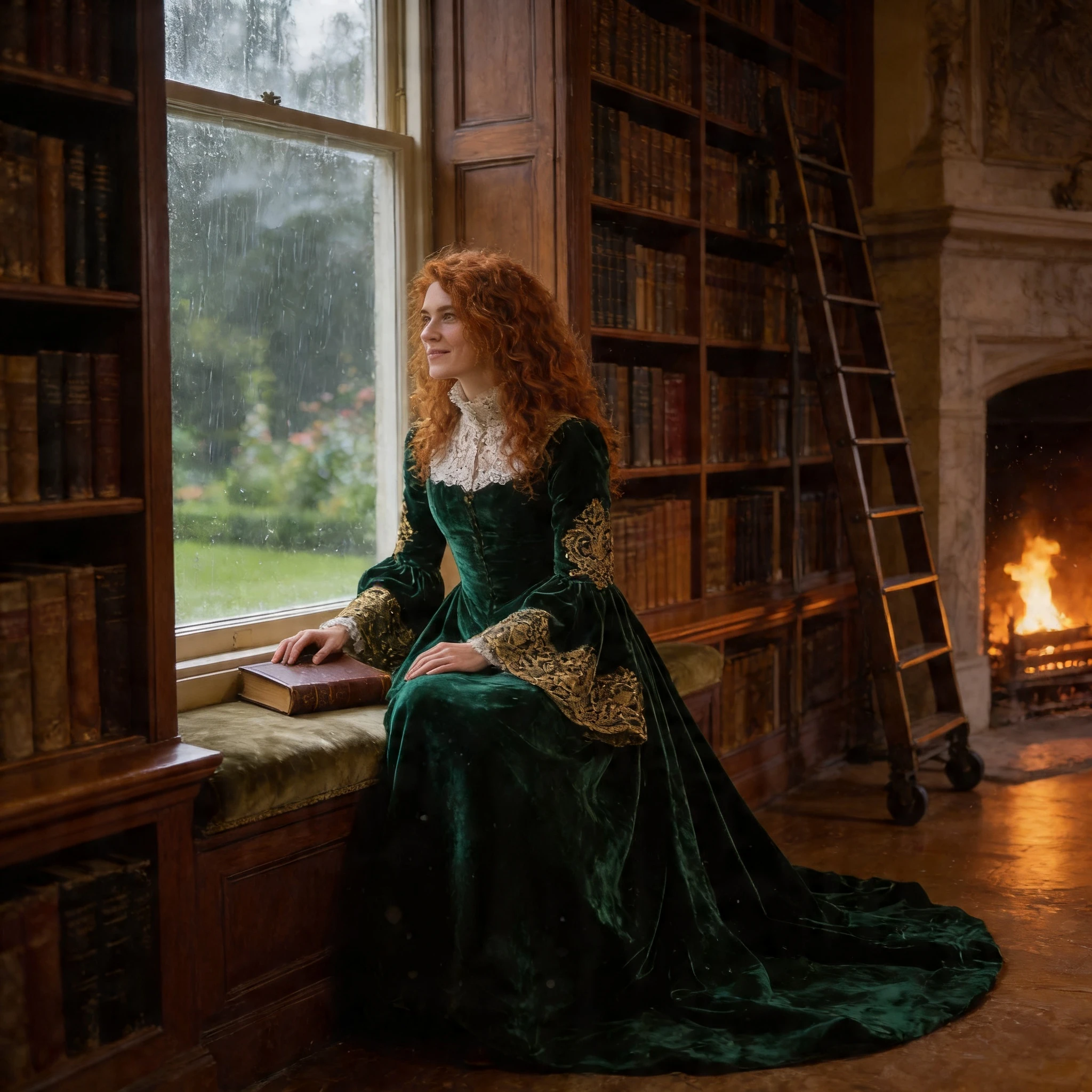 Хозяйка Изумрудного поместья — Seedream 4.5 промт