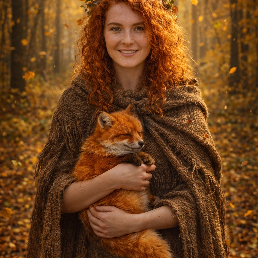 Хозяйка лисьего приюта — GPT Image 1.5 промт