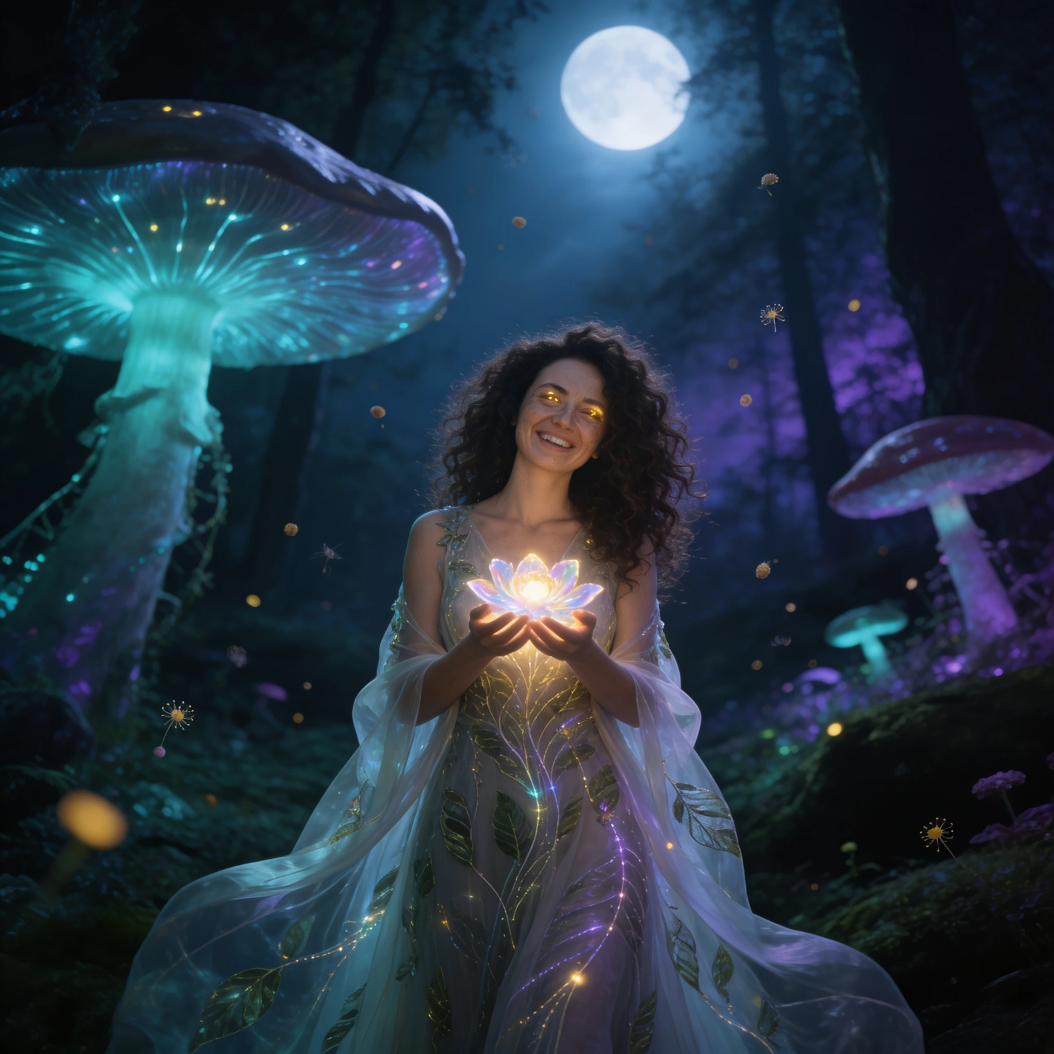 Хранительница мистического сада — Seedream 4.5 промт