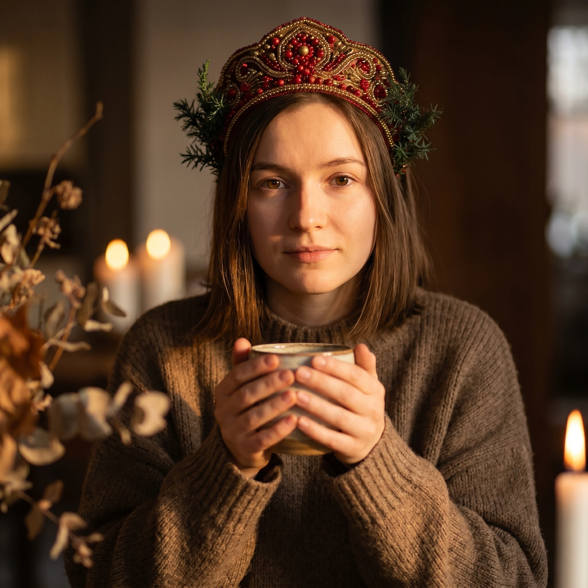 Хранительница Осеннего Наследия — Nano Banana Pro промт