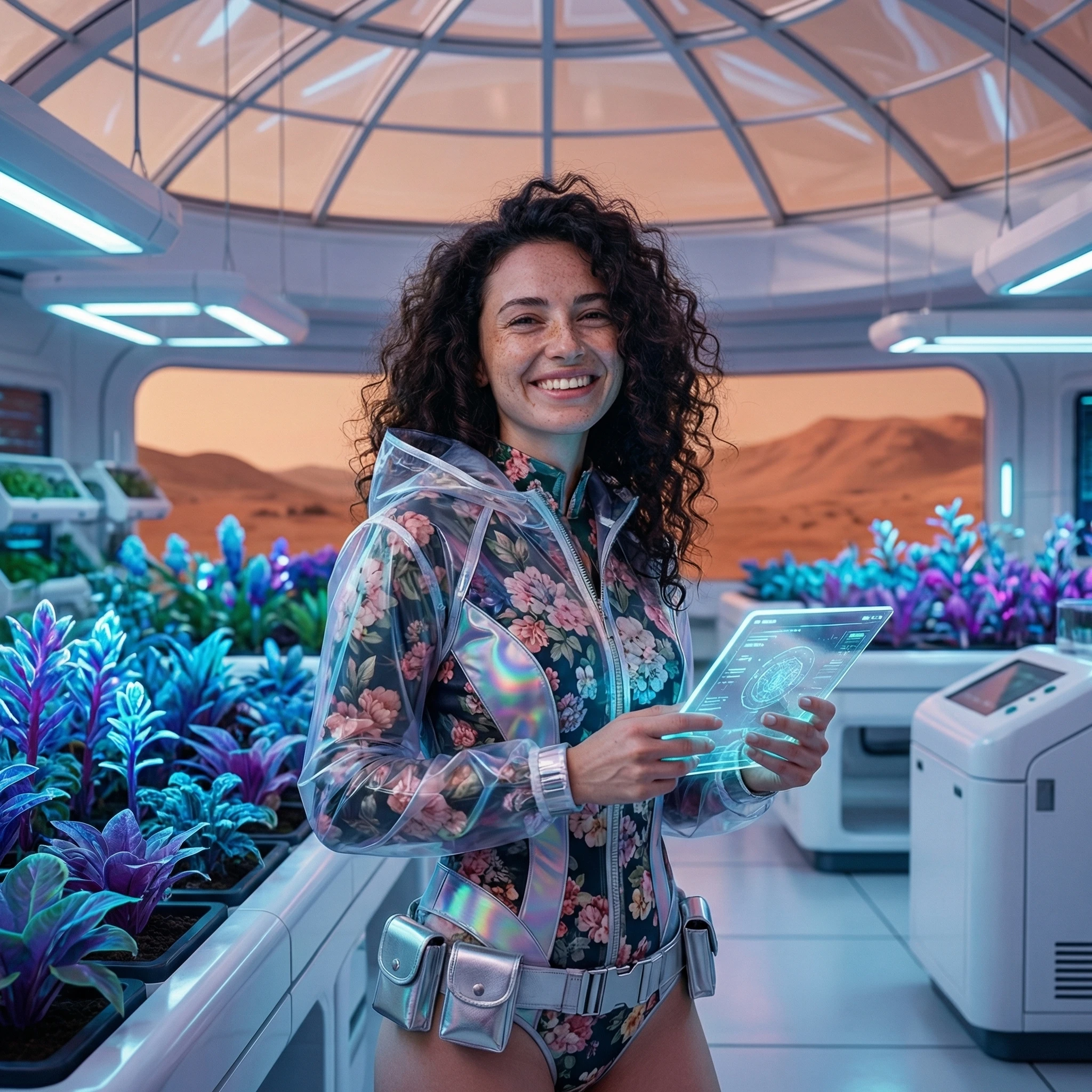 Хранительница цифрового оазиса — Nano Banana Pro промт