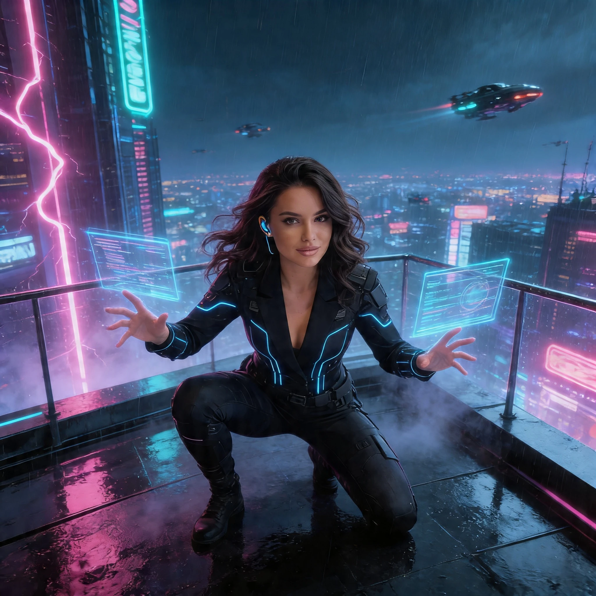 Кибер-Агент: Взлом системы — Seedream 4.5 промт