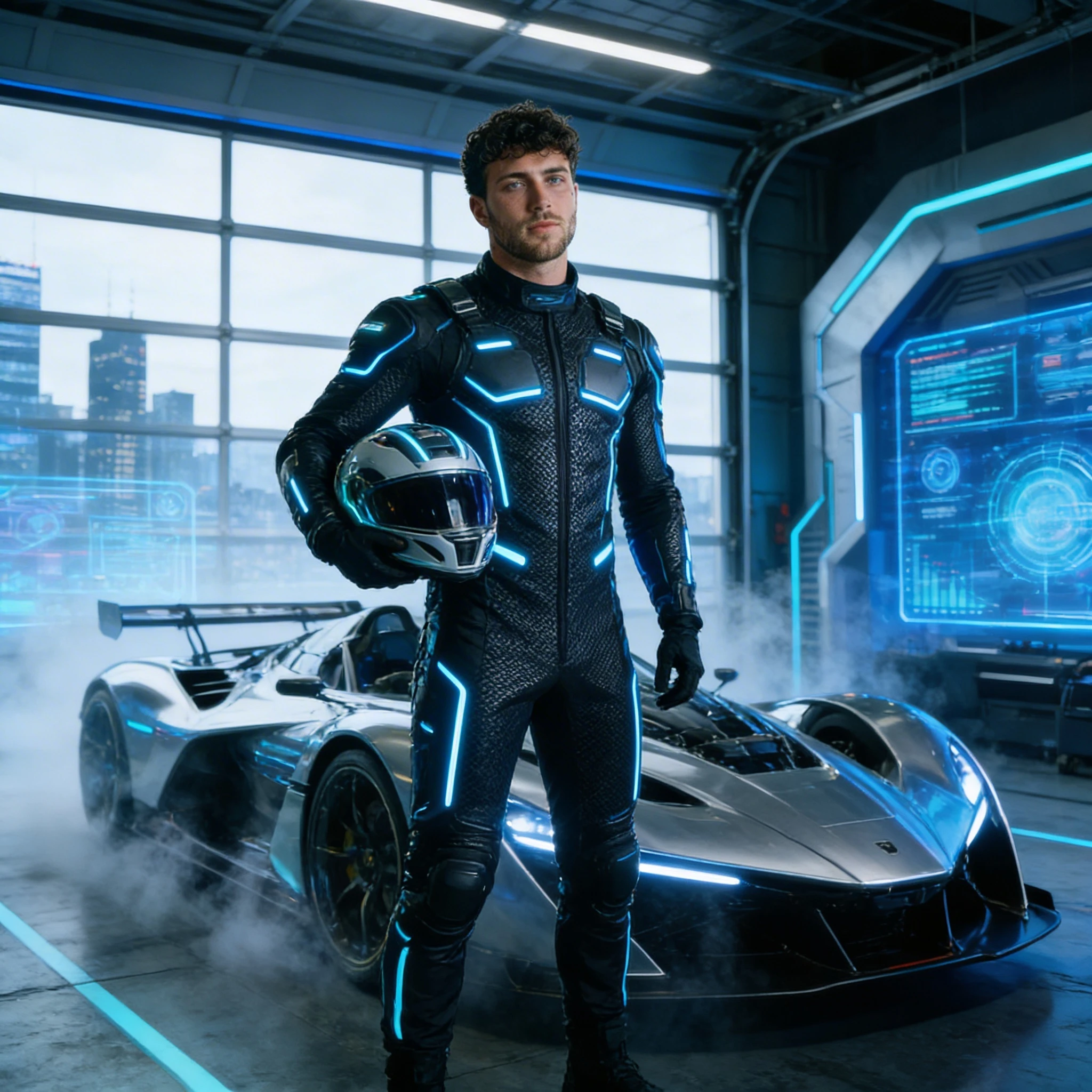 Кибер-Атлет Будущего: Отдых — Seedream 4.5 промт