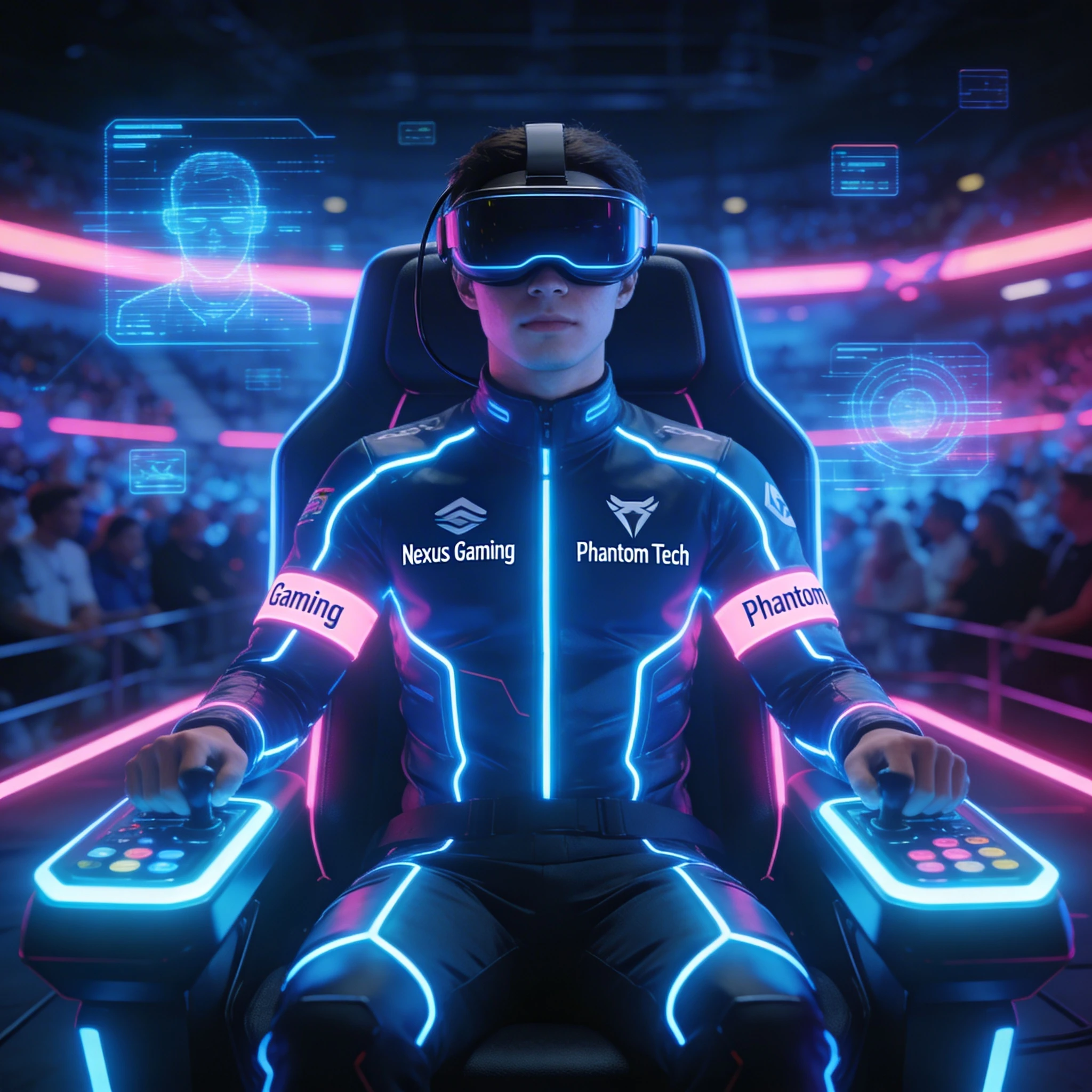 Кибер-атлет турнира 2099 — Seedream 4.5 промт