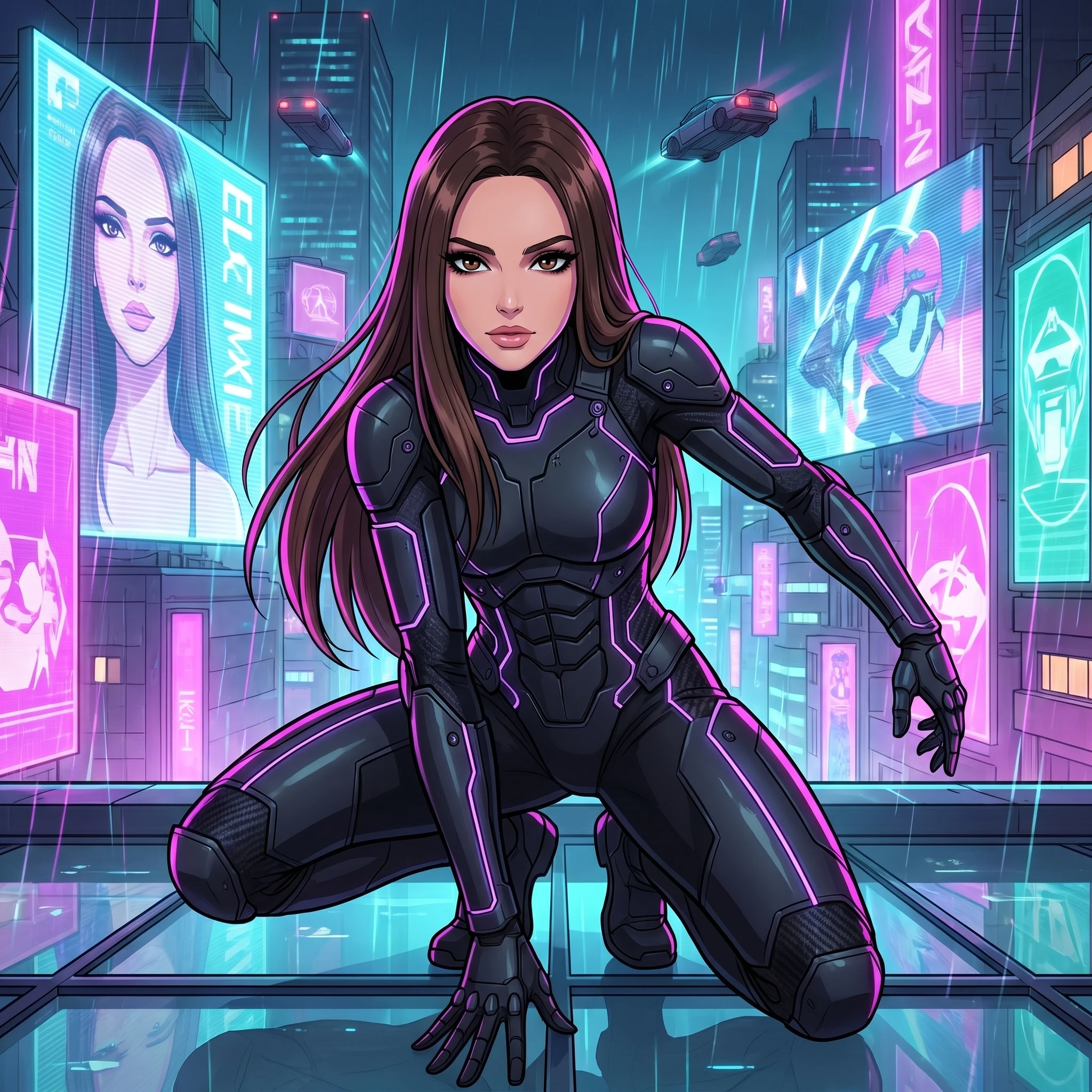 Кибер-Ниндзя: Ночной Токио — Nano Banana Pro промт