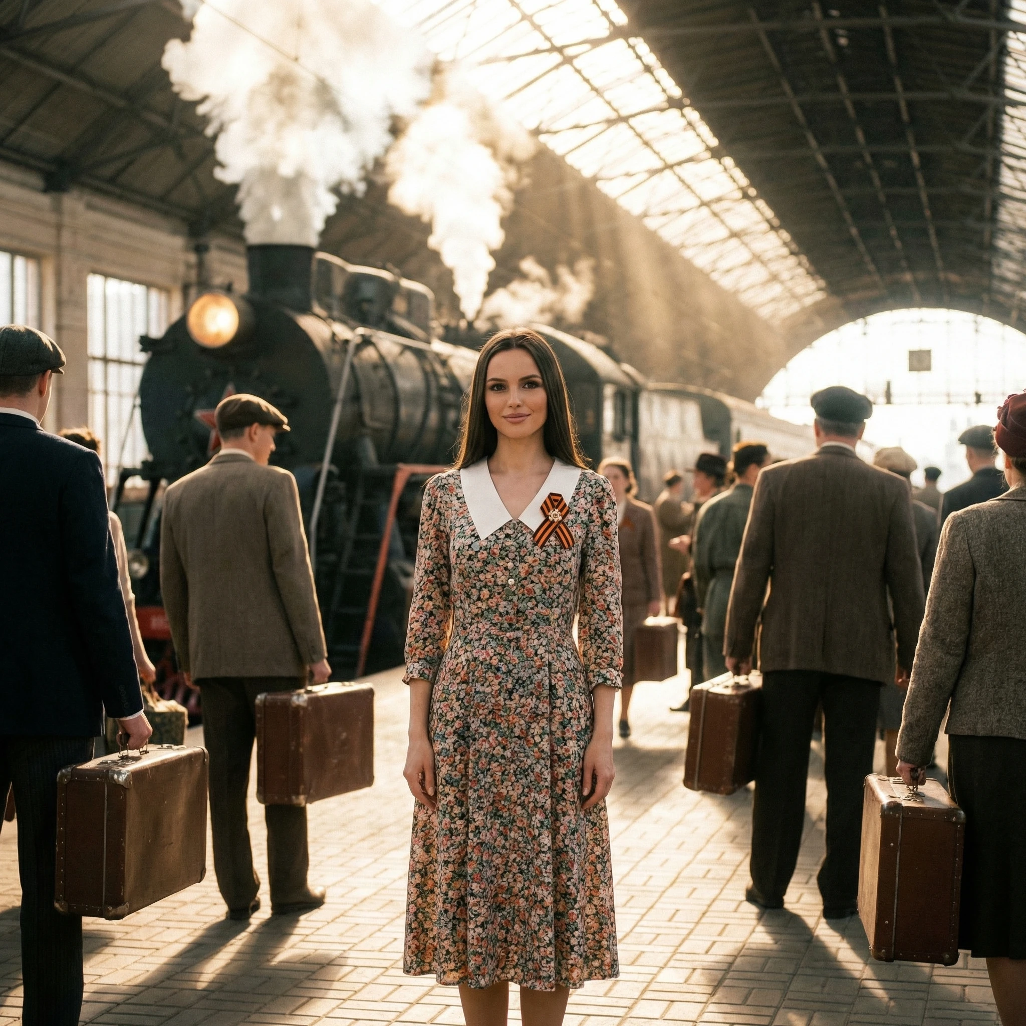 Кинокадр: Лето 1945 года — Nano Banana Pro промт