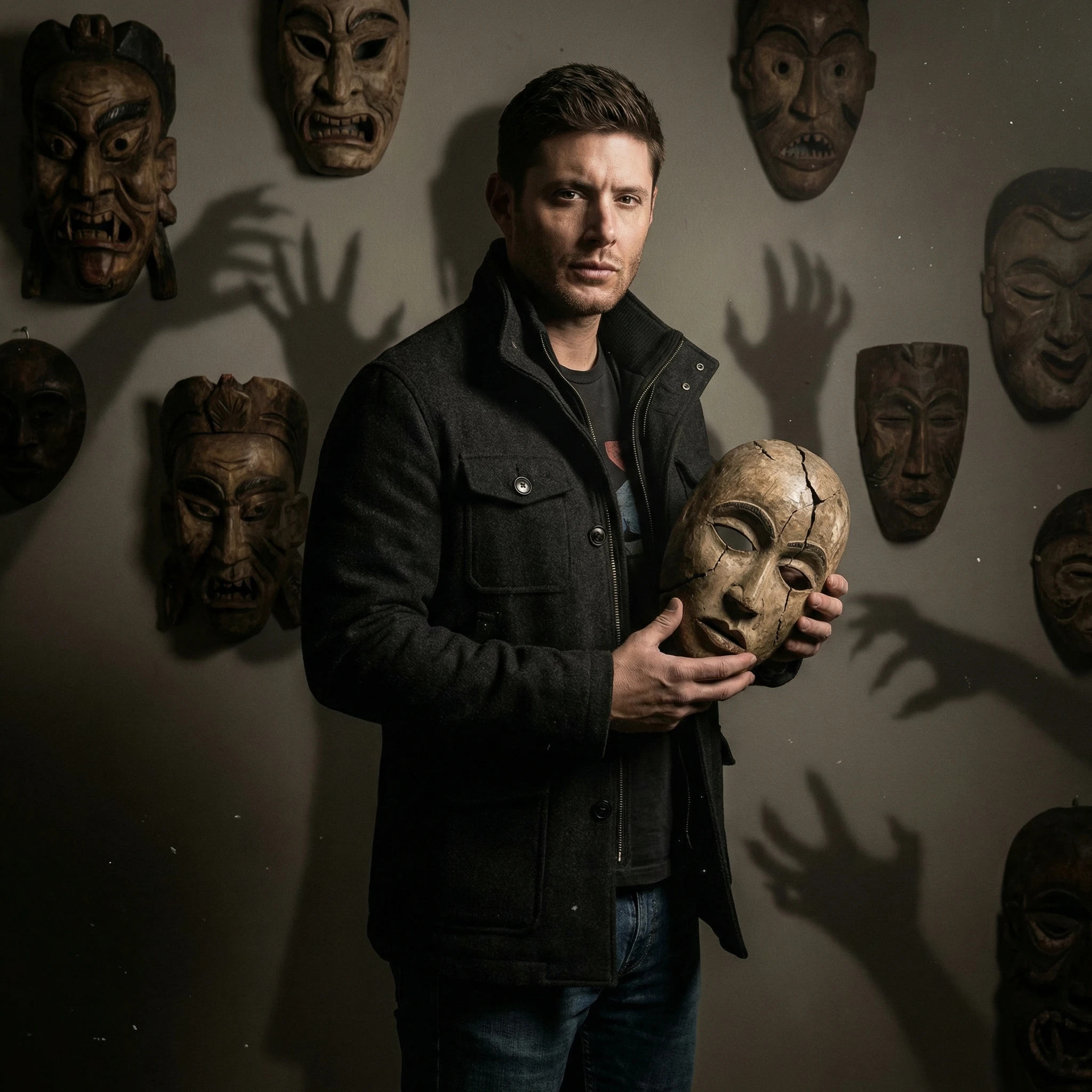 Коллекционер проклятых масок — Nano Banana Pro промт