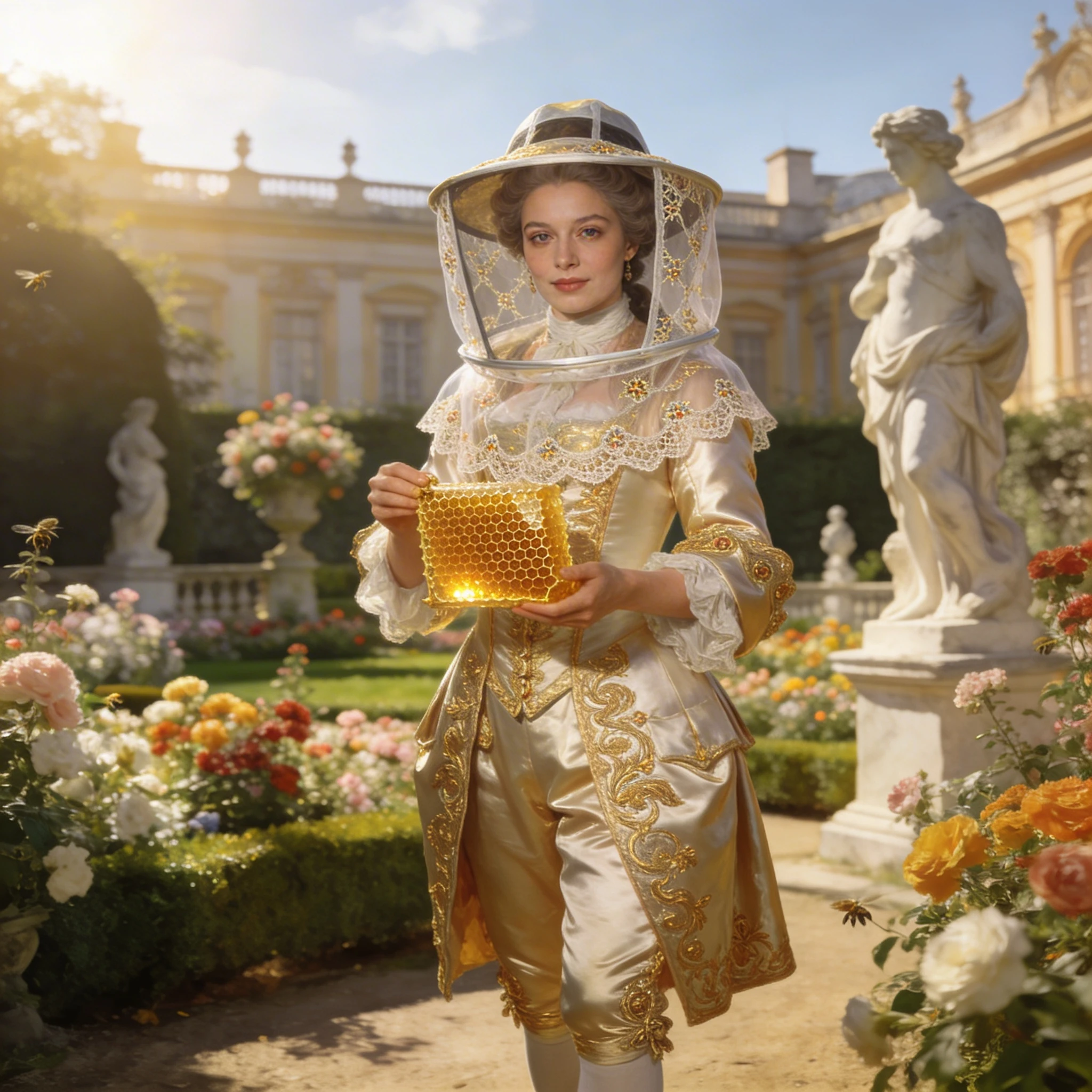 Королевский пчеловод в стиле барокко — Seedream 4.5 промт