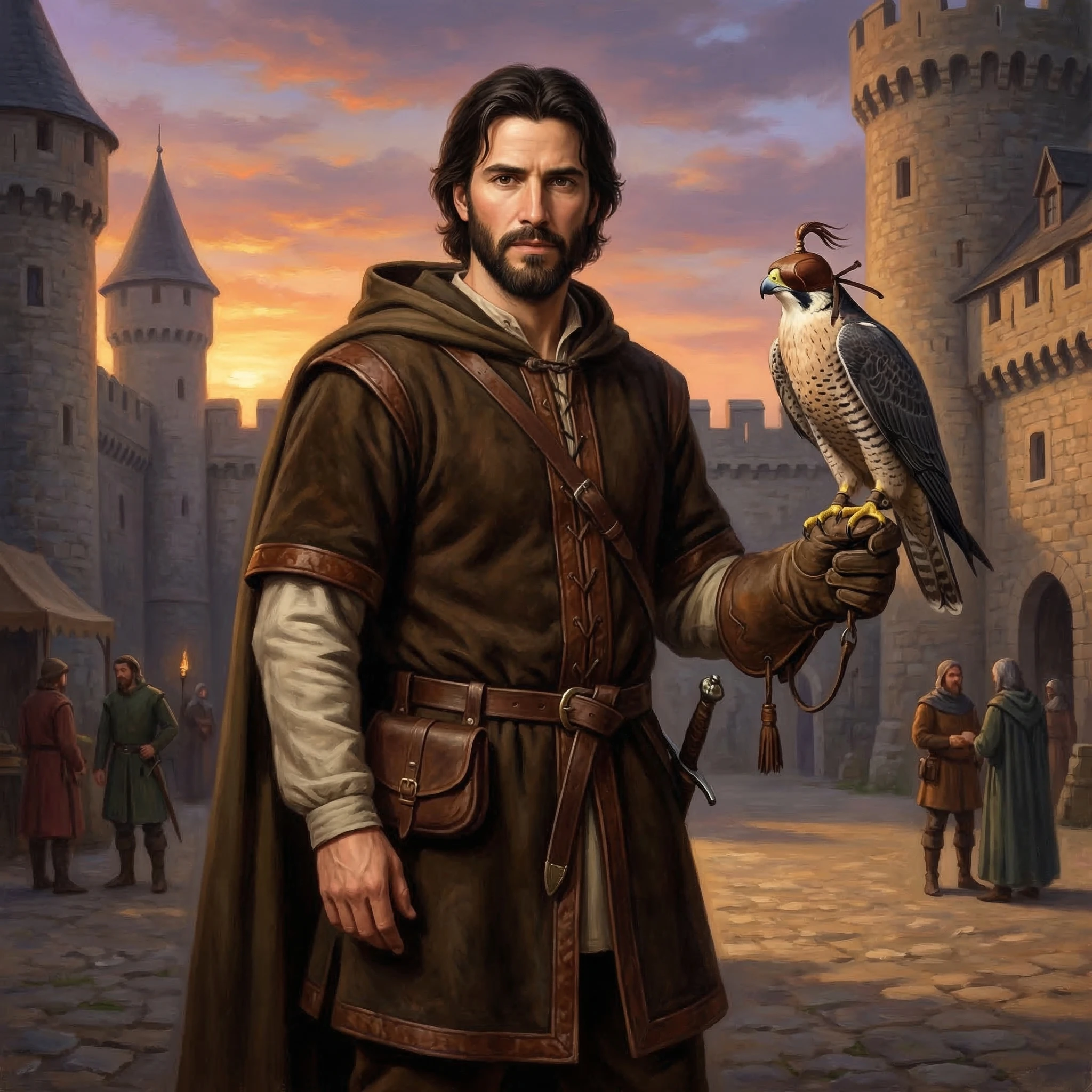 Королевский сокольничий — Nano Banana Pro промт