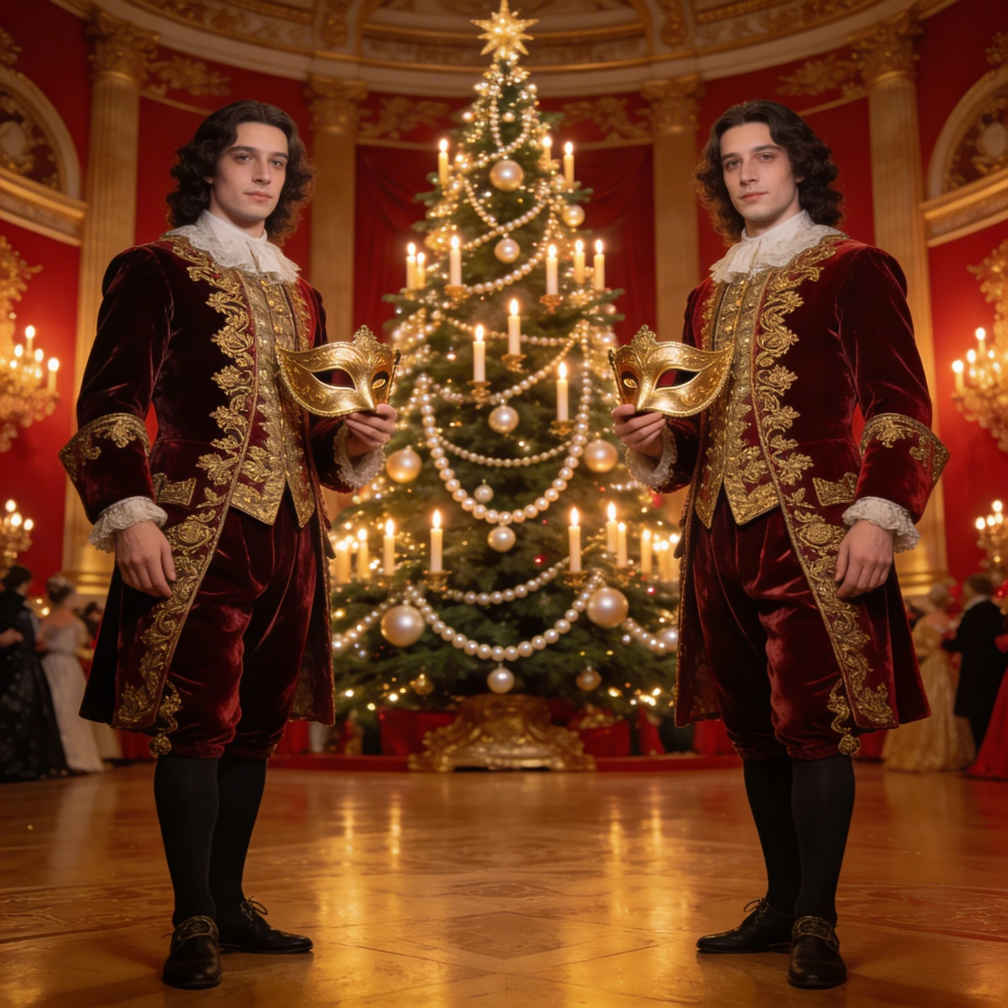 Королевское Рождество в стиле барокко — Seedream 4.5 промт