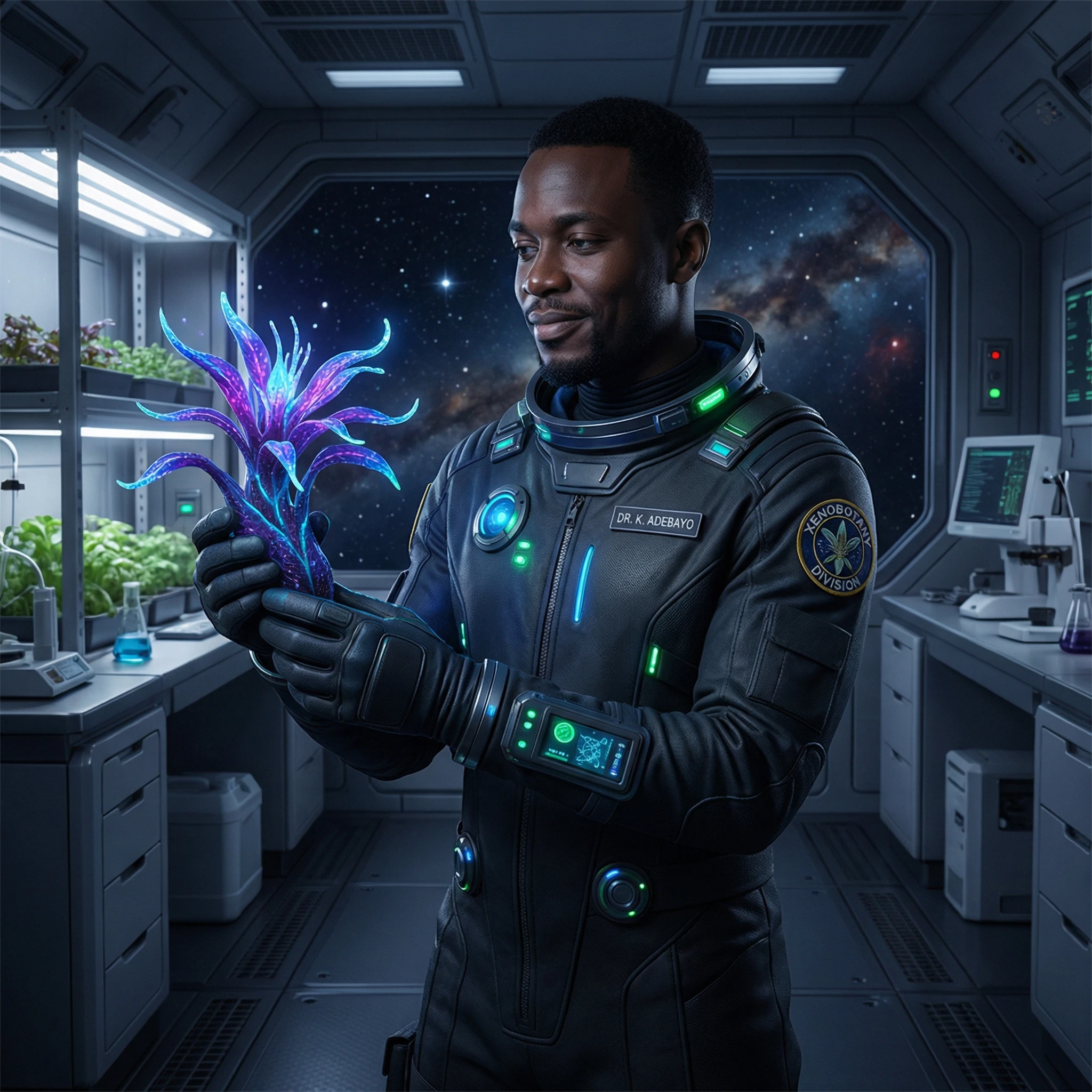 Космический биолог (ксенобот) — Nano Banana Pro промт