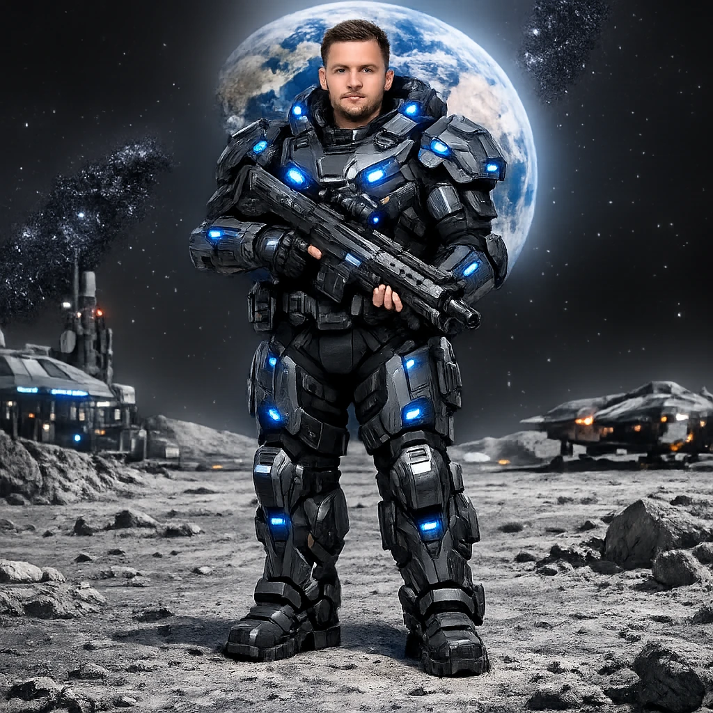 Космический десантник — GPT Image 1.5 промт