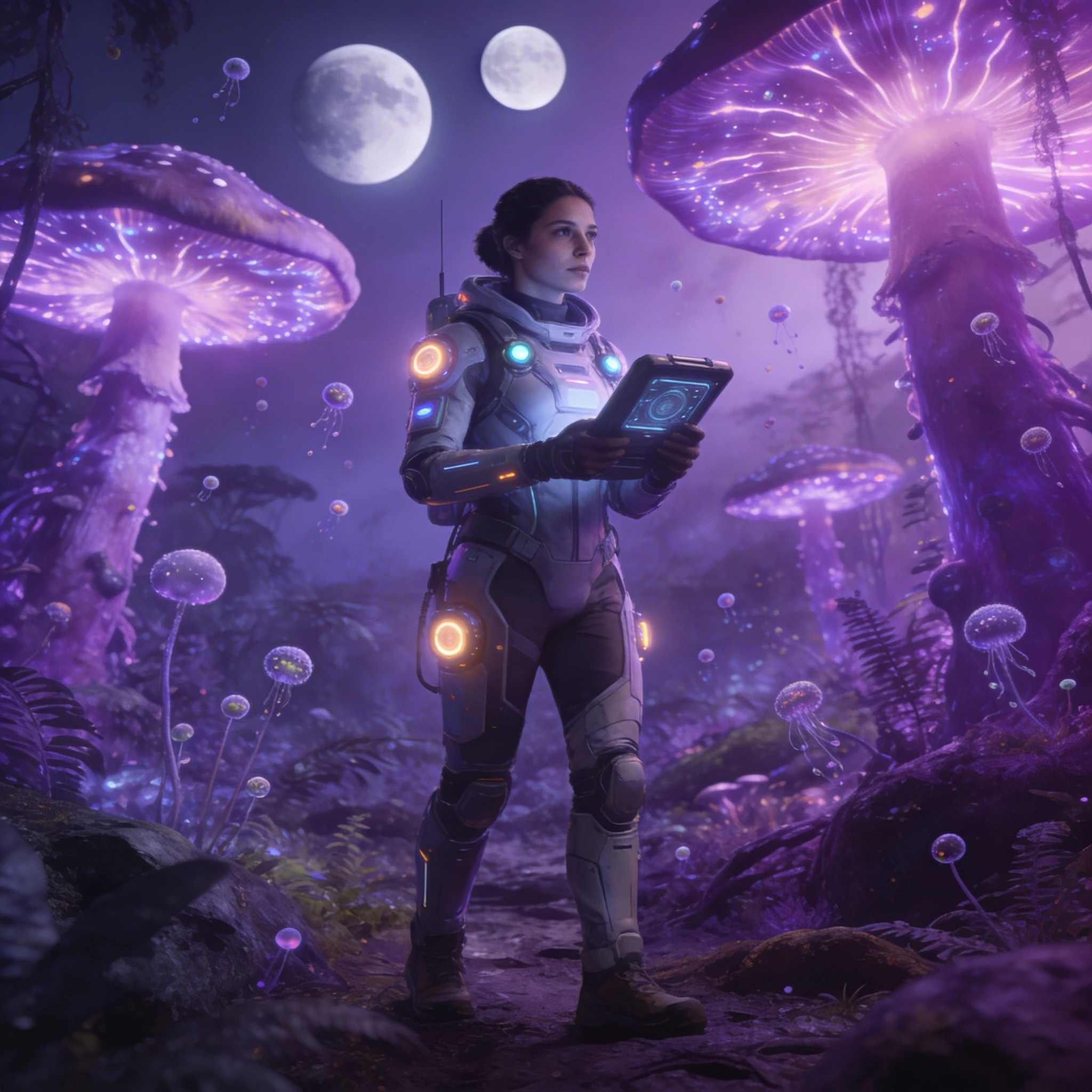 Космический исследователь: Экзопланета — Seedream 4.5 промт