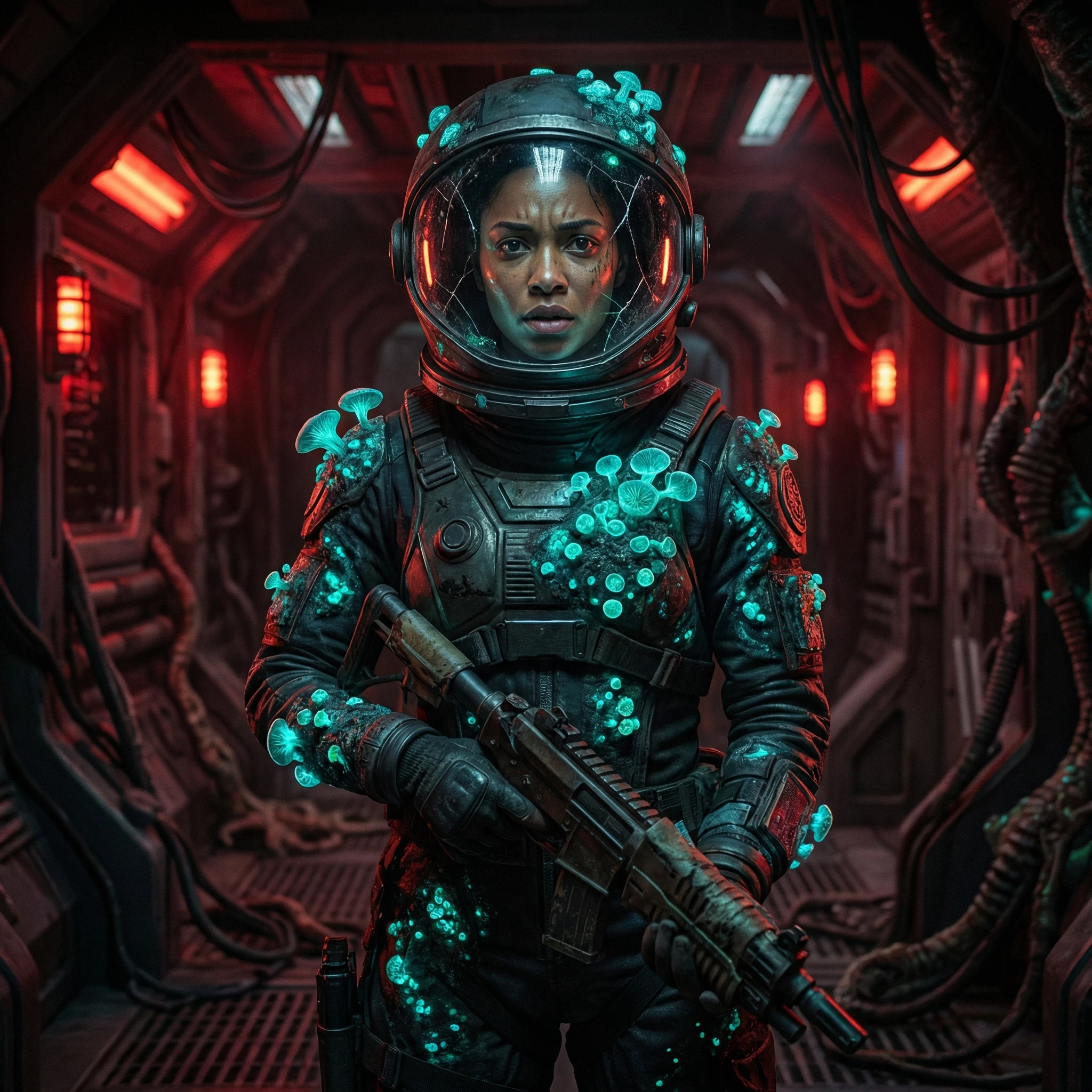 Космический хоррор: Заражение — Nano Banana Pro промт