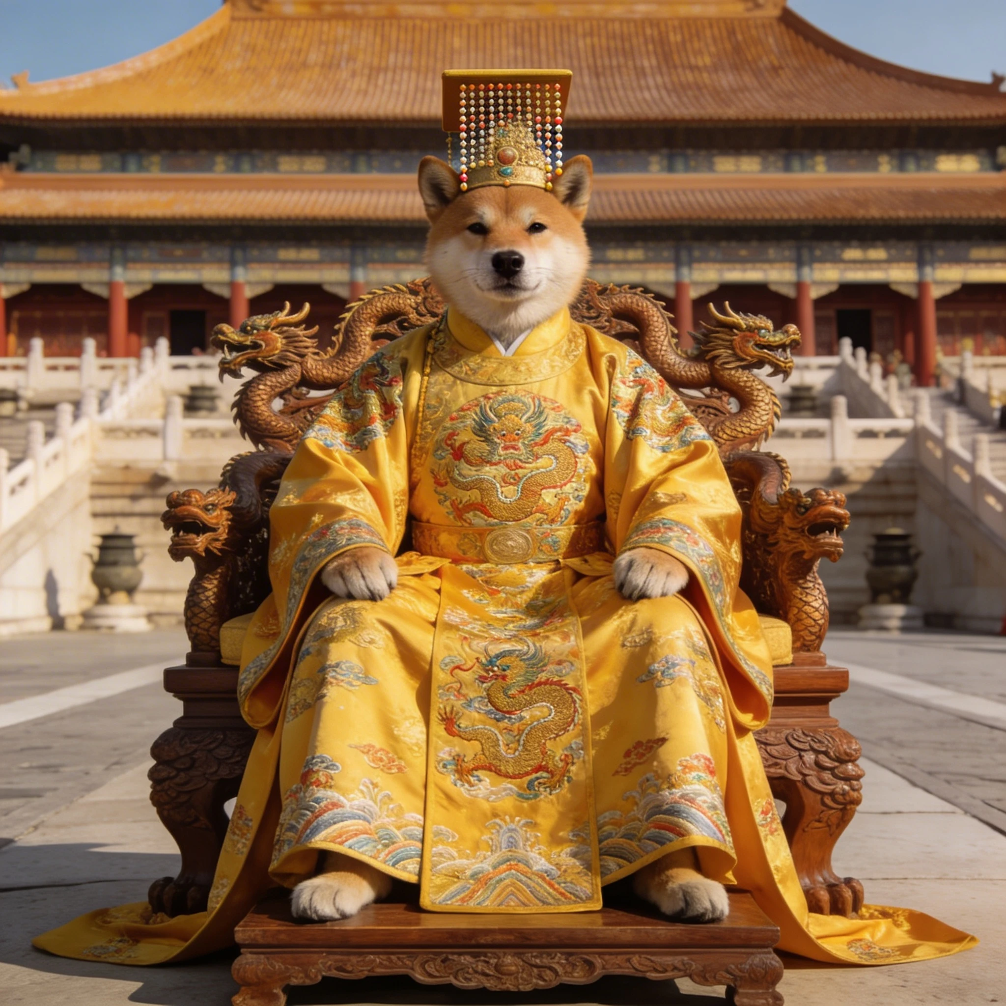 Кот — император древнего Китая — Seedream 4.5 промт