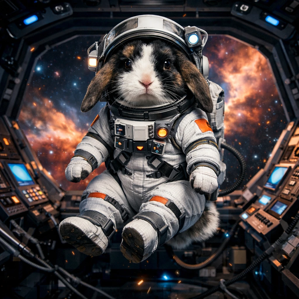 Кот-космонавт в открытом космосе — GPT Image 1.5 промт