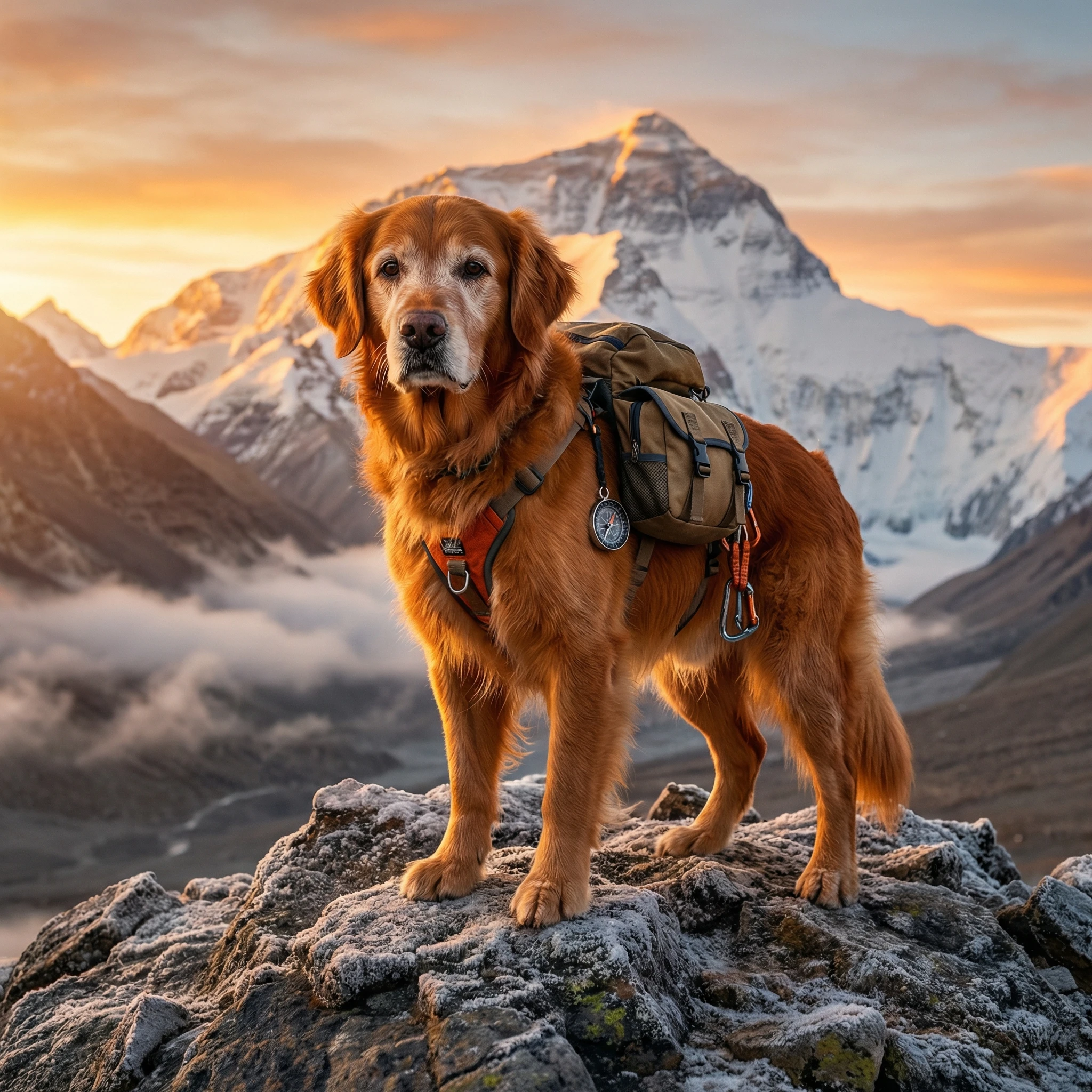 Кот — сурвайвал-турист в горах — Nano Banana Pro промт