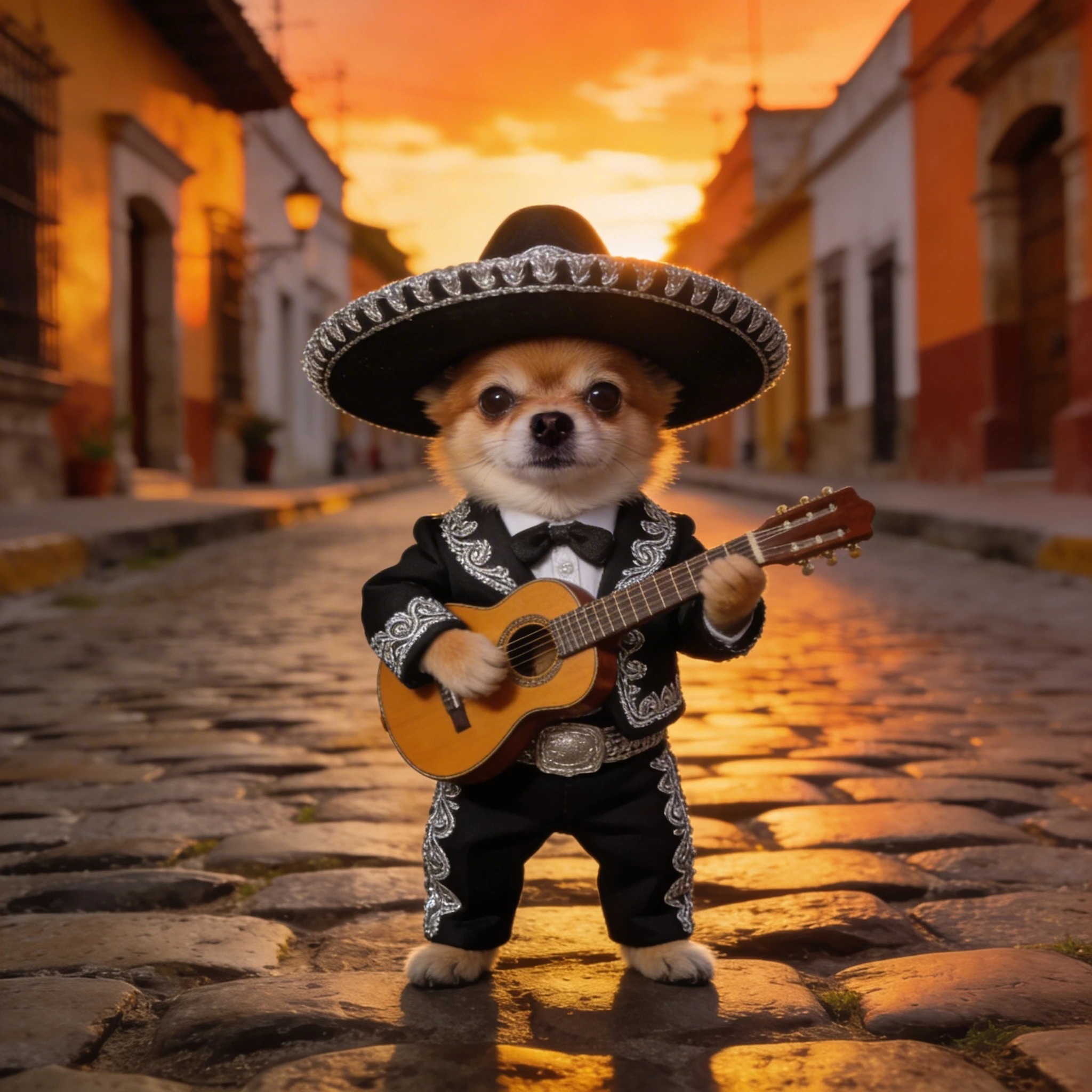 Кот в костюме мексиканского мариачи — Seedream 4.5 промт