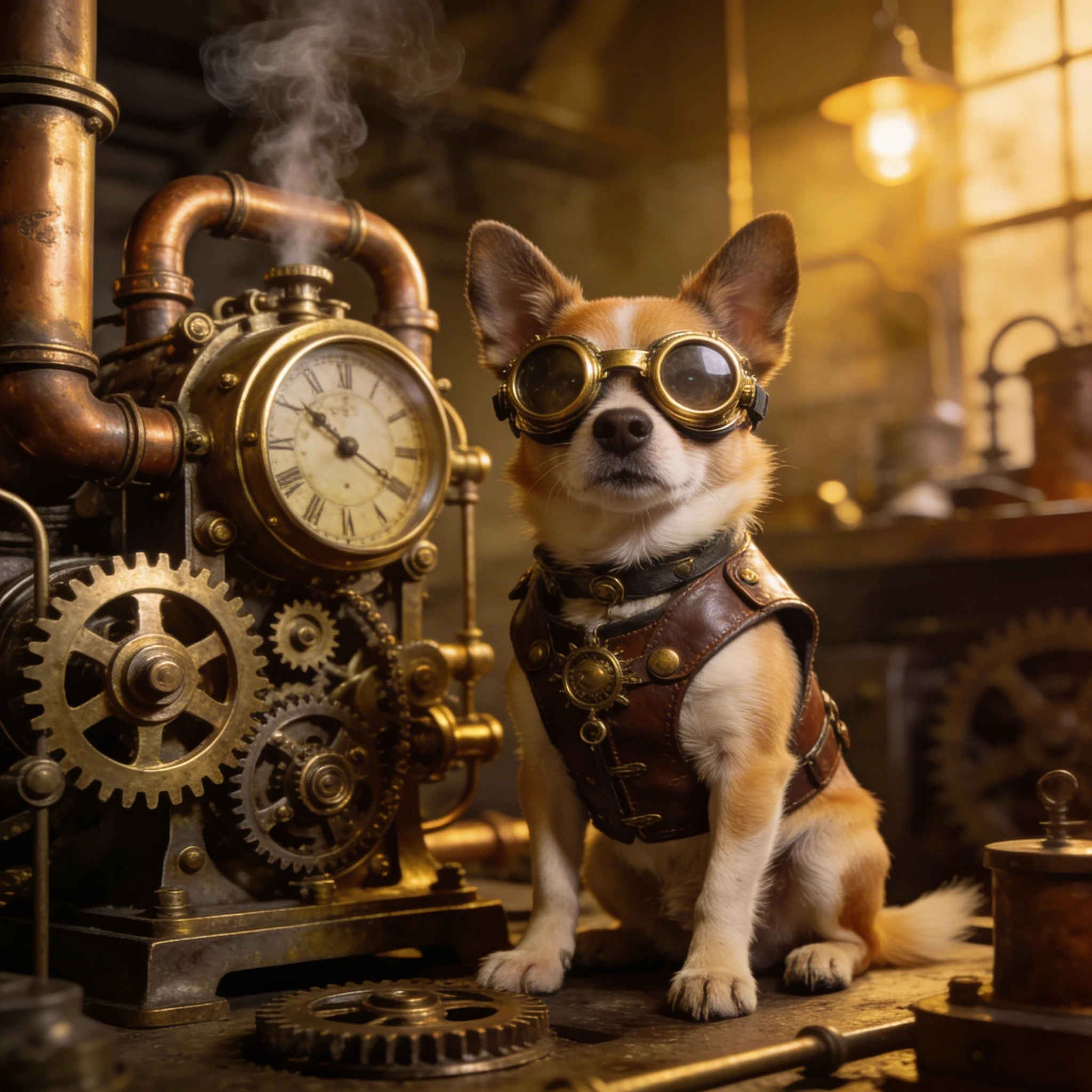 Котик в стиле стимпанк — Seedream 4.5 промт