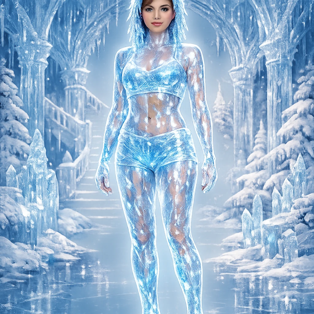 Ледяная скульптура на зимнем фестивале — GPT Image 1.5 промт