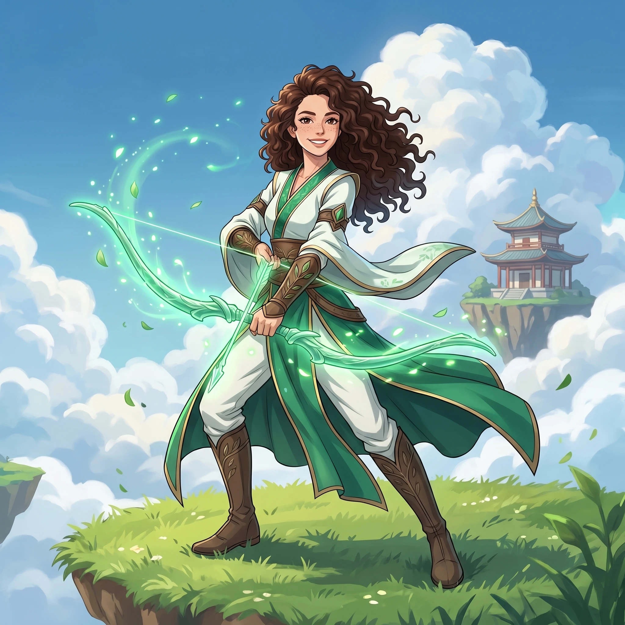 Легендарная Лучница Ветра — Nano Banana Pro промт