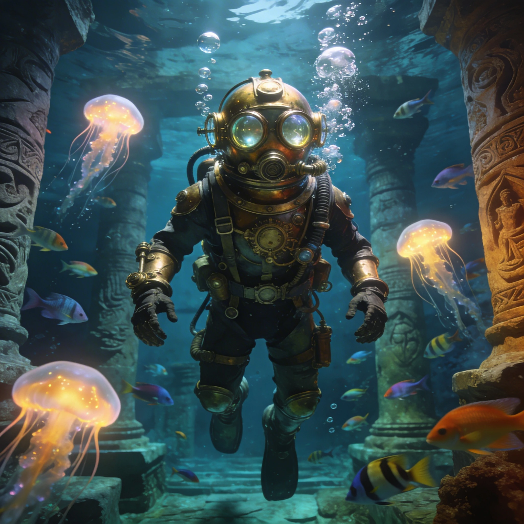 Легендарный исследователь Атлантиды — Seedream 4.5 промт