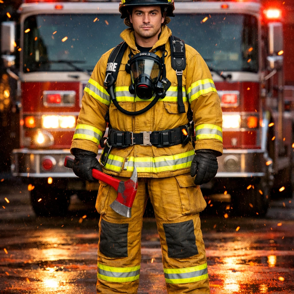 Легендарный пожарный в деле — GPT Image 1.5 промт