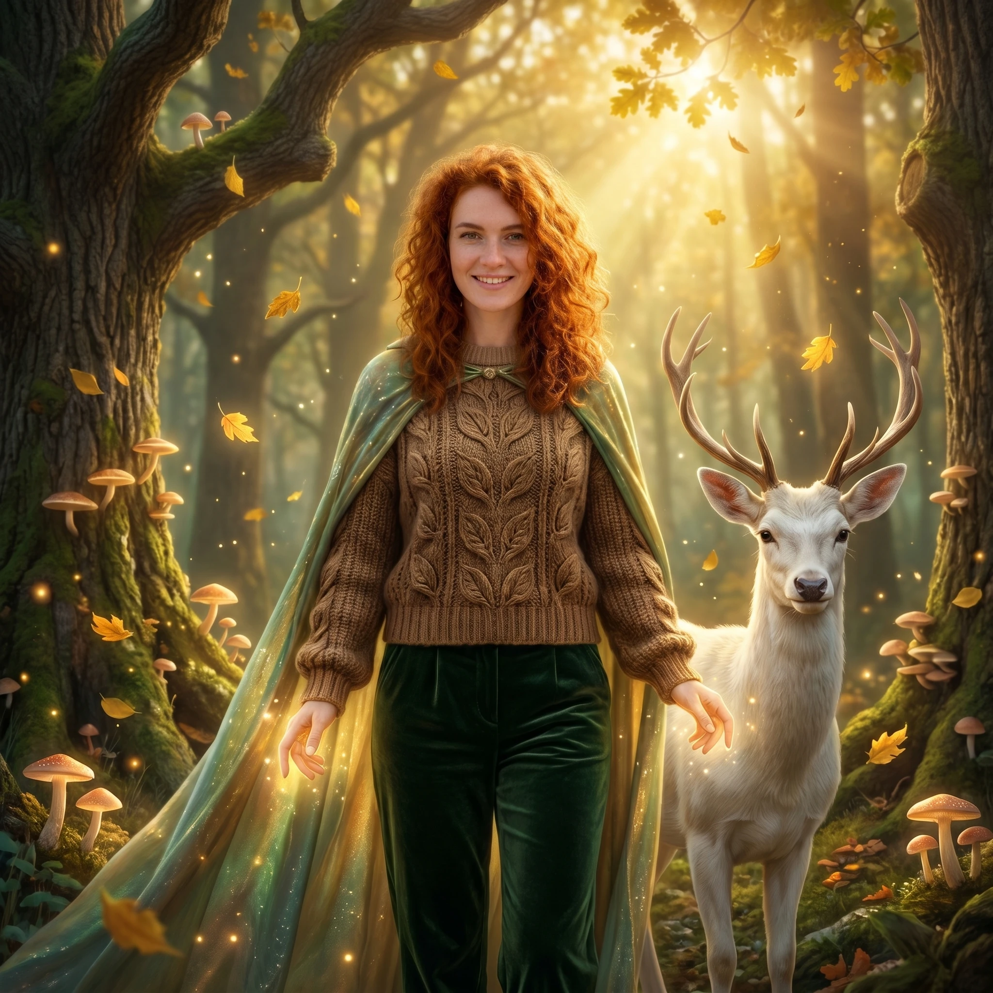 Лесная Хранительница: Дух Осени — Nano Banana Pro промт