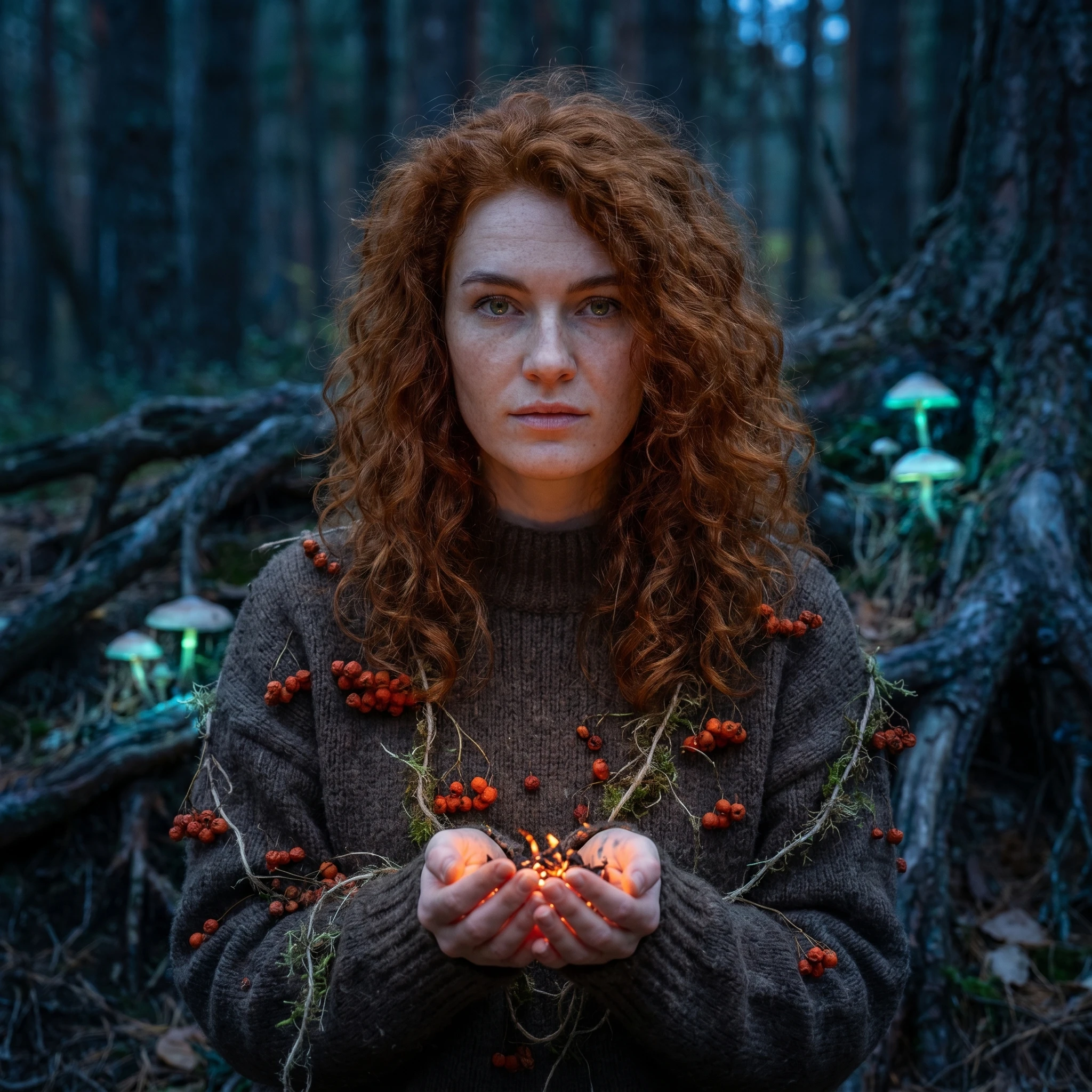 Лесная Хранительница Огня — Nano Banana Pro промт