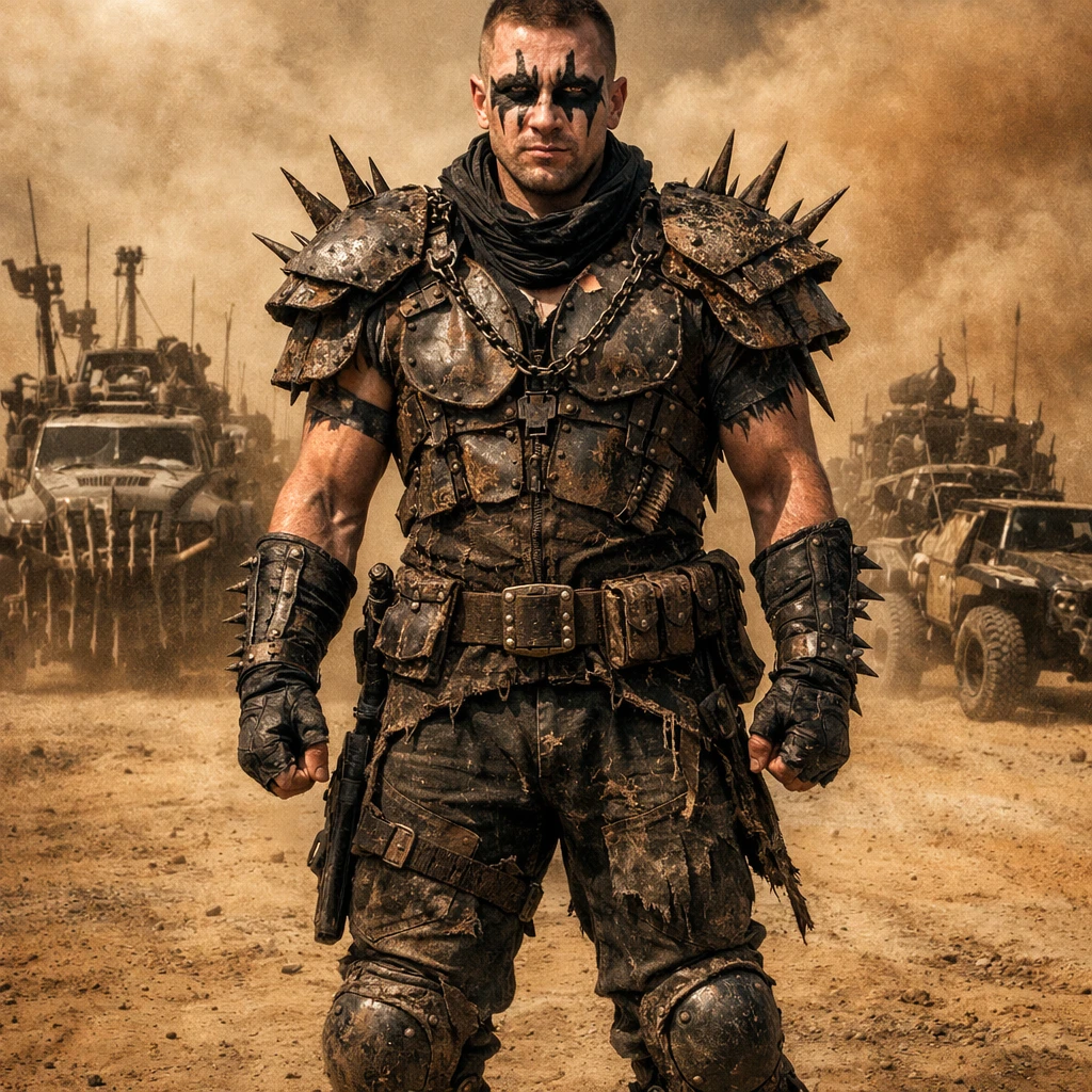 Лидер фракции в стиле Mad Max — GPT Image 1.5 промт