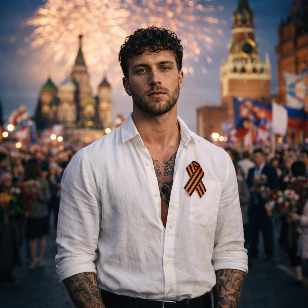 Лицо Победы: Портрет на Красной площади — GPT Image 1.5 промт