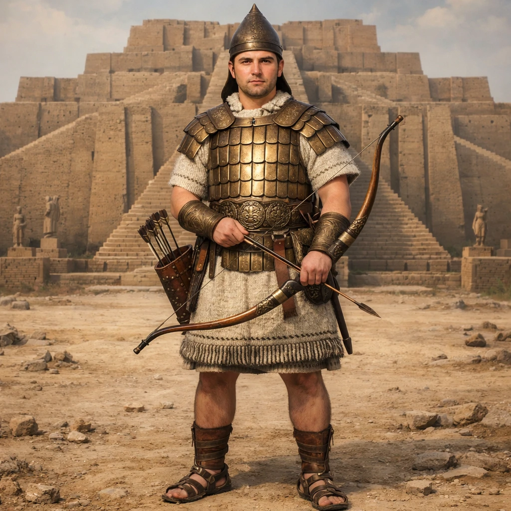 Лучник Древней Ассирии — GPT Image 1.5 промт